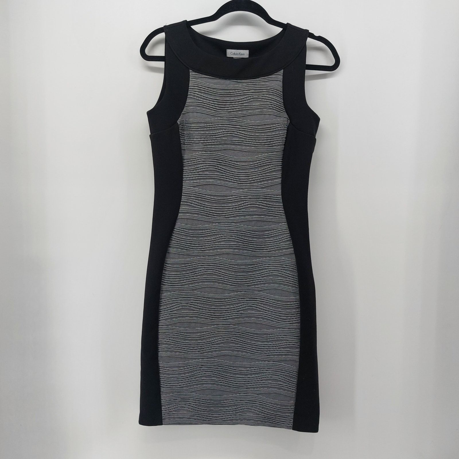 Calvin Klein Calvin Klein Women's Sheath Dress Size 4 Textured Career Size S / US 4 / IT 40 - 14 Thumbnail