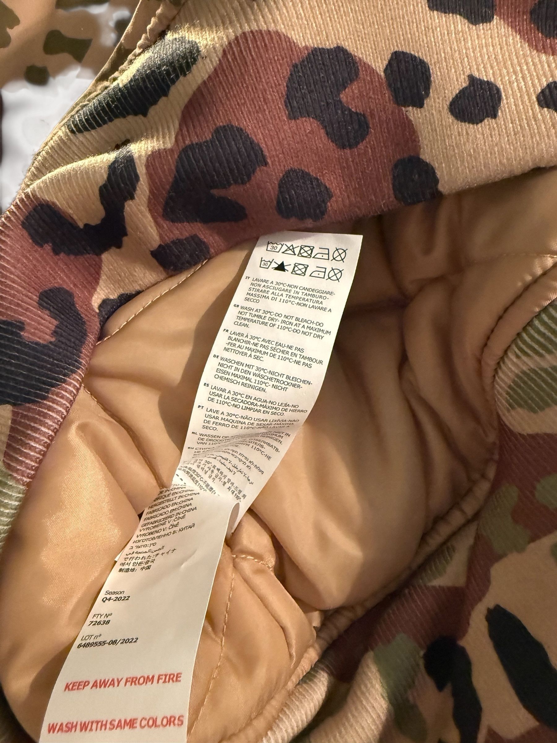 Kappa Kappa Camo Bomber Jacket Size US L / EU 52-54 / 3 - 6 Thumbnail