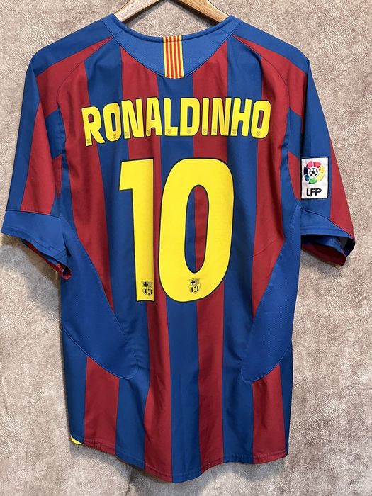 Vintage Fc Barcelona Ronaldinho soccer jersey | Grailed