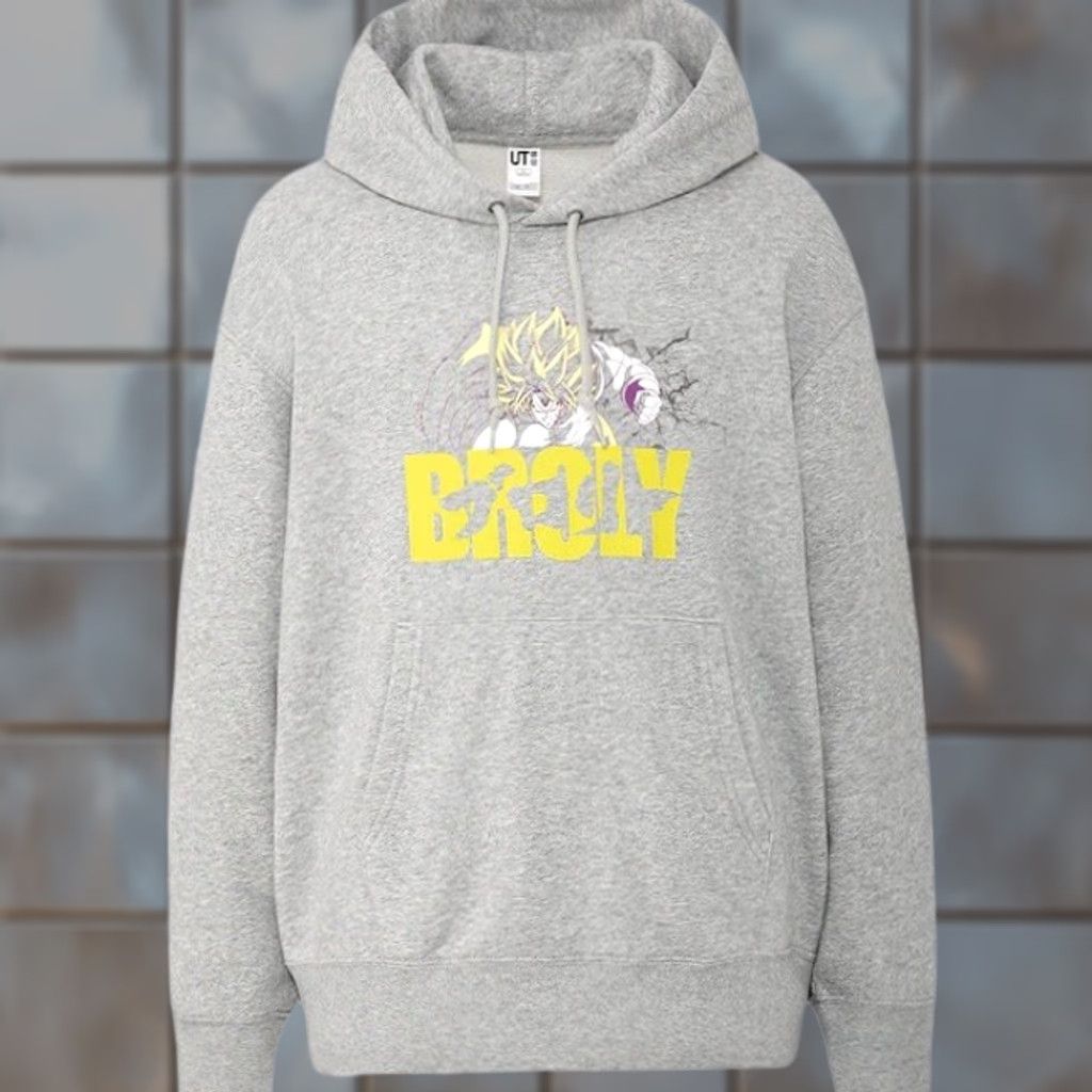 Uniqlo UT Uniqlo X Dragonball Z Broly Anime Super Saiyan Anime Manga Gray Hoodie Sz. XS Mens Size US XS / EU 42 / 0 - 1 Thumbnail