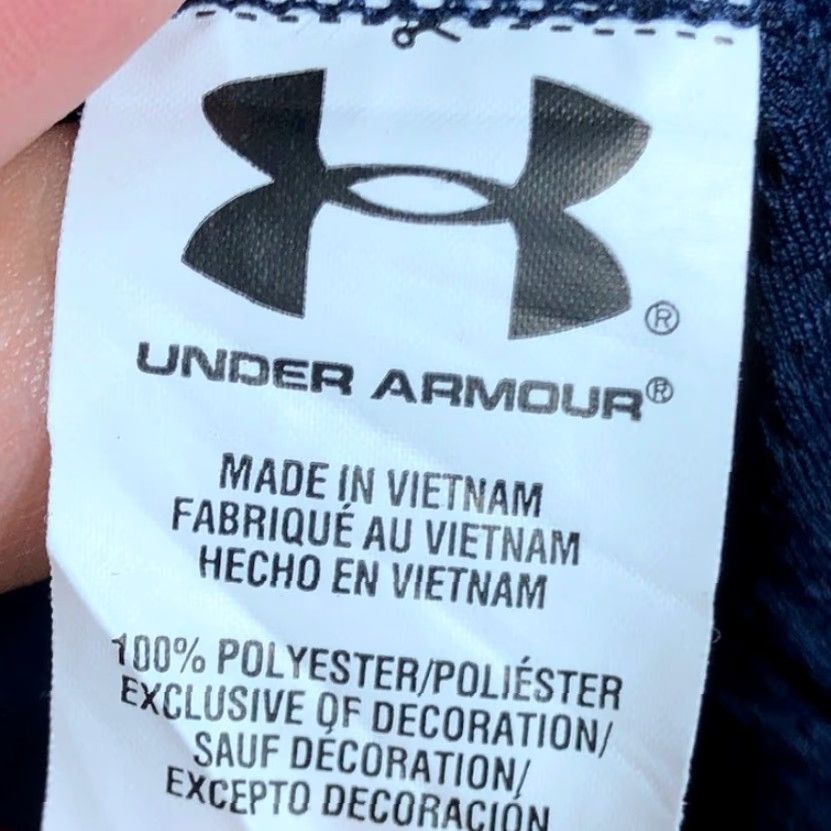 Under Armour VINTAGE Under Armour Mens Shirt Navy Blue 1/4 Zip Loose All Season Gear Long Sleeve M Size US M / EU 48-50 / 2 - 7 Thumbnail