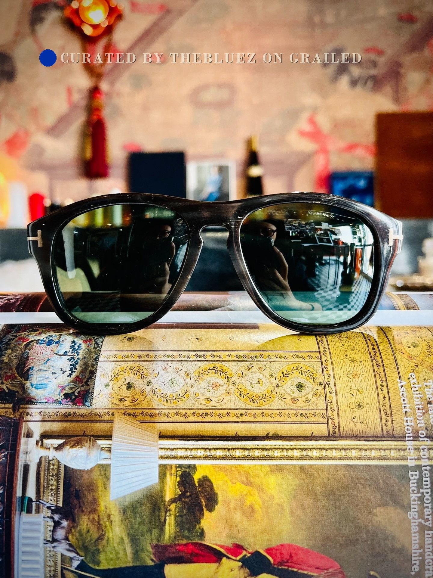 美品 TOM FORD Private Collectionサングラス No.8 Tom Ford PRIVATE COLLECTION TOM N.8 Super rare real horn frame