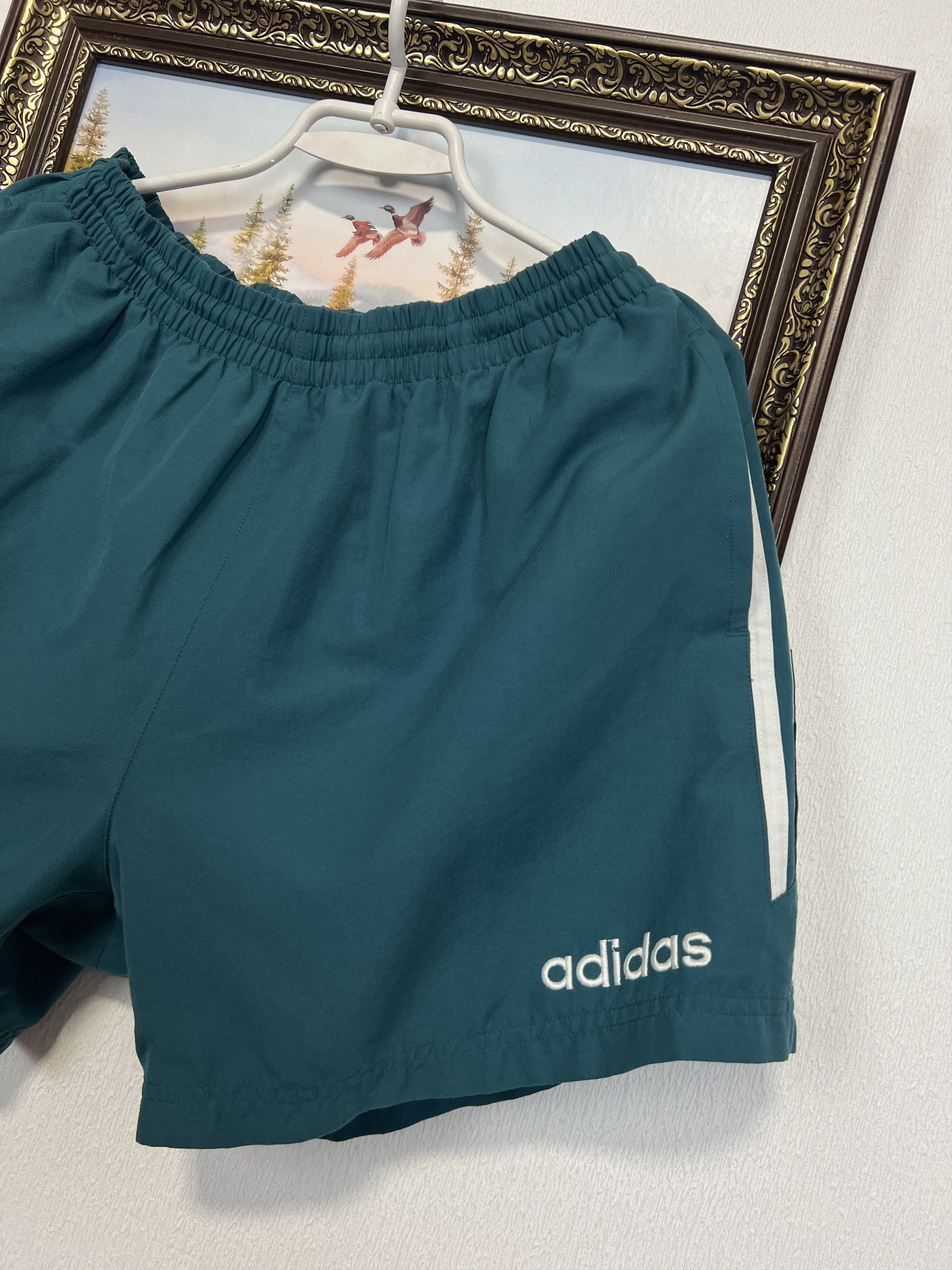 Adidas Vintage 90's Football Train Shorts Soccer Athletic Rare Size US 34 / EU 50 - 2 Thumbnail