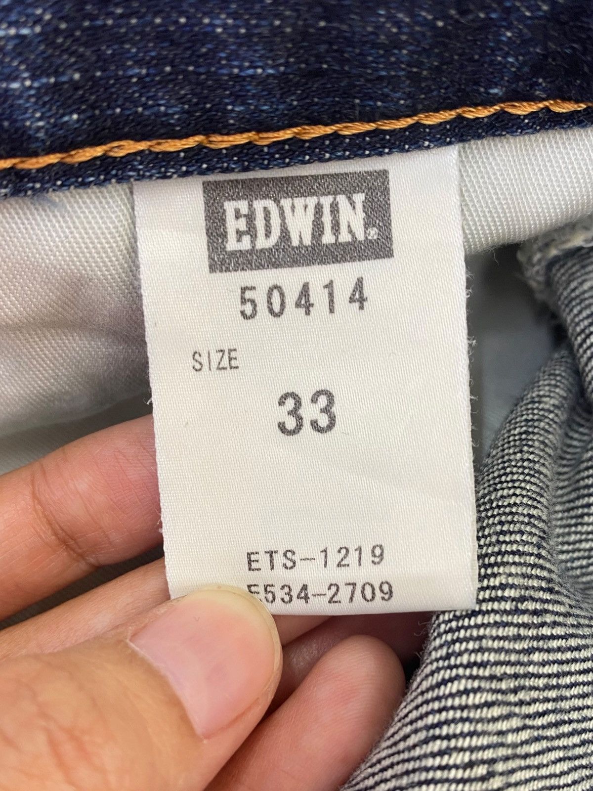 Edwin Edwin 504 Whiskers Faded Wash Style Loose Jeans Size US 34 / EU 50 - 11 Thumbnail