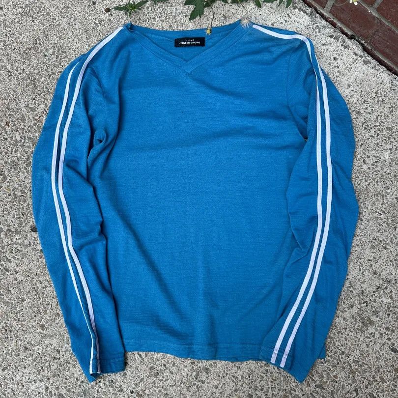 Comme des Garcons 1995 Tricot Comme des Garçons V-neck L/S Tee Size US S / EU 44-46 / 1 - 1 Preview