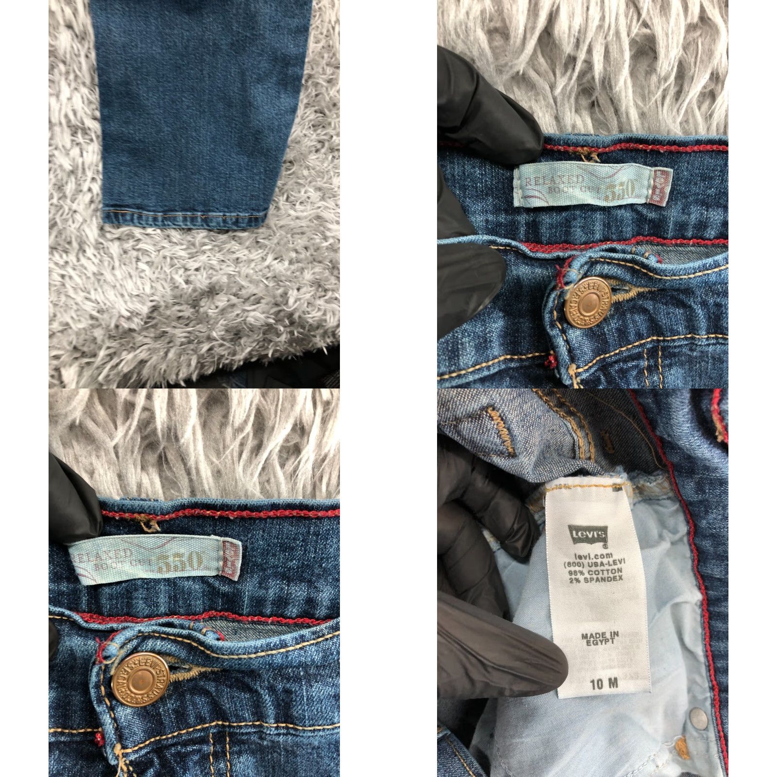 Levi's Levi's 550 Relaxed Jeans Size 10 Womens Blue Denim Straight 32 Inseam Vintage 90s Cowboy Hip Hop Style Women’s Pants Size 32" / US 10 / IT 46 - 8 Thumbnail