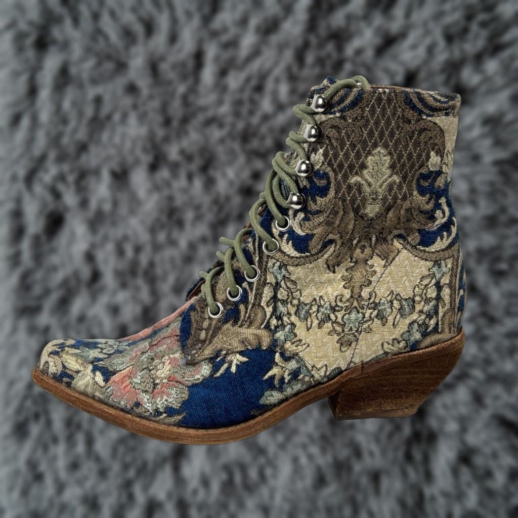 Jeffrey Campbell Jeffrey Campbell Tapestry Ankle Boots Sz 6.5 Women’s Boho Prairie Coachella Jeans? Size US 6.5 / IT 36.5 - 1 Thumbnail