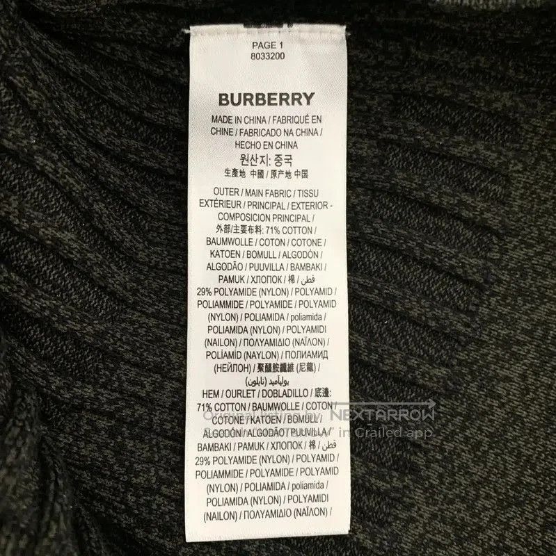 Burberry Burberry Ribbed Knit Turtleneck Sweater. Size XS / US 0-2 / IT 36-38 - 6 Thumbnail