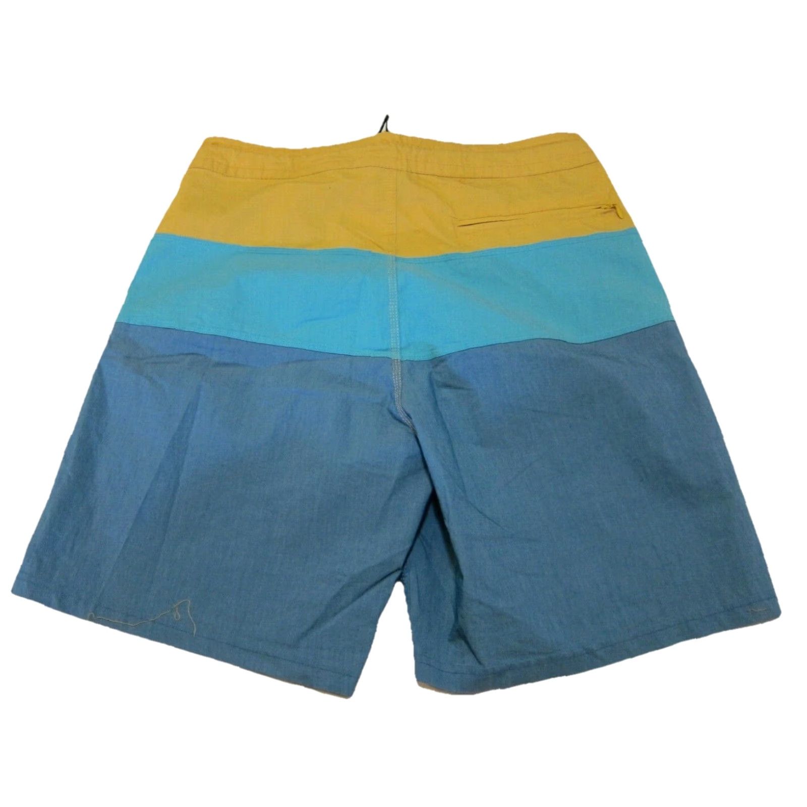 Burnside Burnside Yellow Blue Stripe Stretch Swim Surf Beach Board Shorts Men Size 32 Size US 32 / EU 48 - 2 Thumbnail