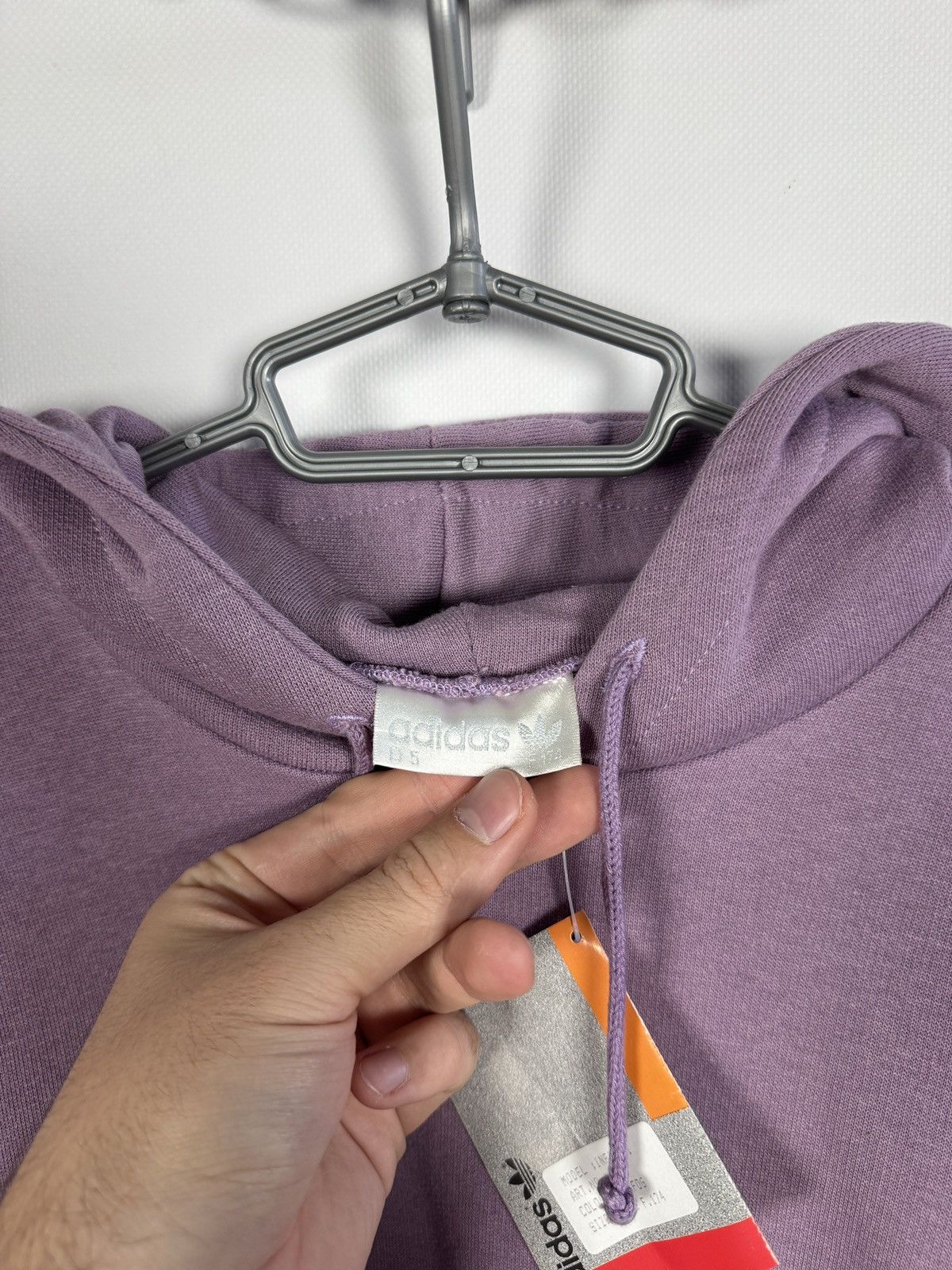 Adidas Adidas Vintage Purple Hoodie 90s Retro Sweatshirt Size M/L Size US L / EU 52-54 / 3 - 10 Thumbnail