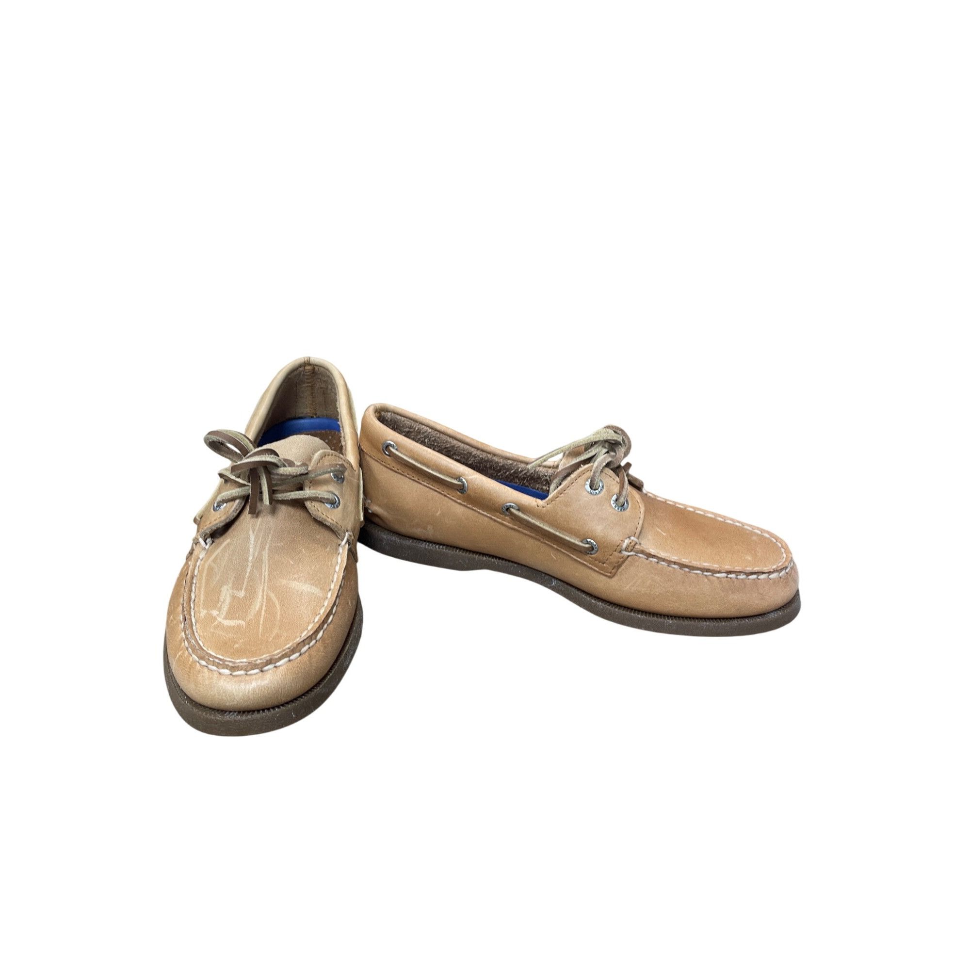 Sperry Sperry Mens Tan Leather Boat loafers Shoes Size 7.5M SKU 925 Size US 7.5 / EU 40-41 - 1 Thumbnail