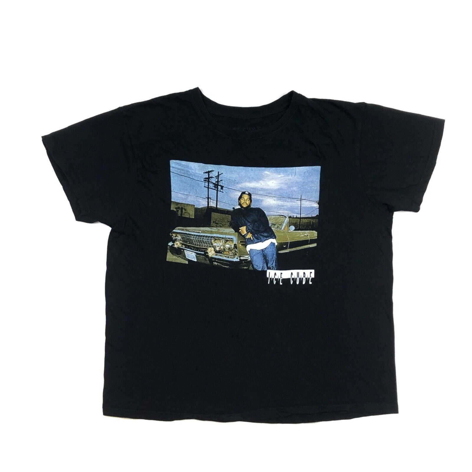 Vintage Ice Cube Lowrider Photo Black Tee T Shirt Size XL B2 Size US XL / EU 56 / 4 - 1 Thumbnail
