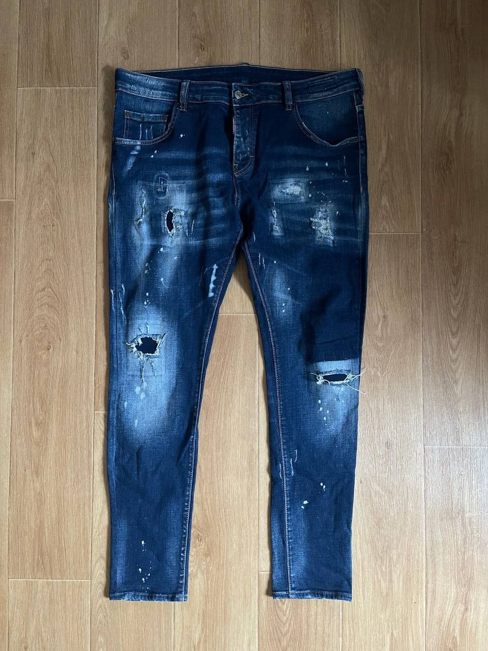 Dsquared2 Dsquared2 Denim Distressed Skater Jean Jeans Size US 38 / EU 54 - 2 Thumbnail