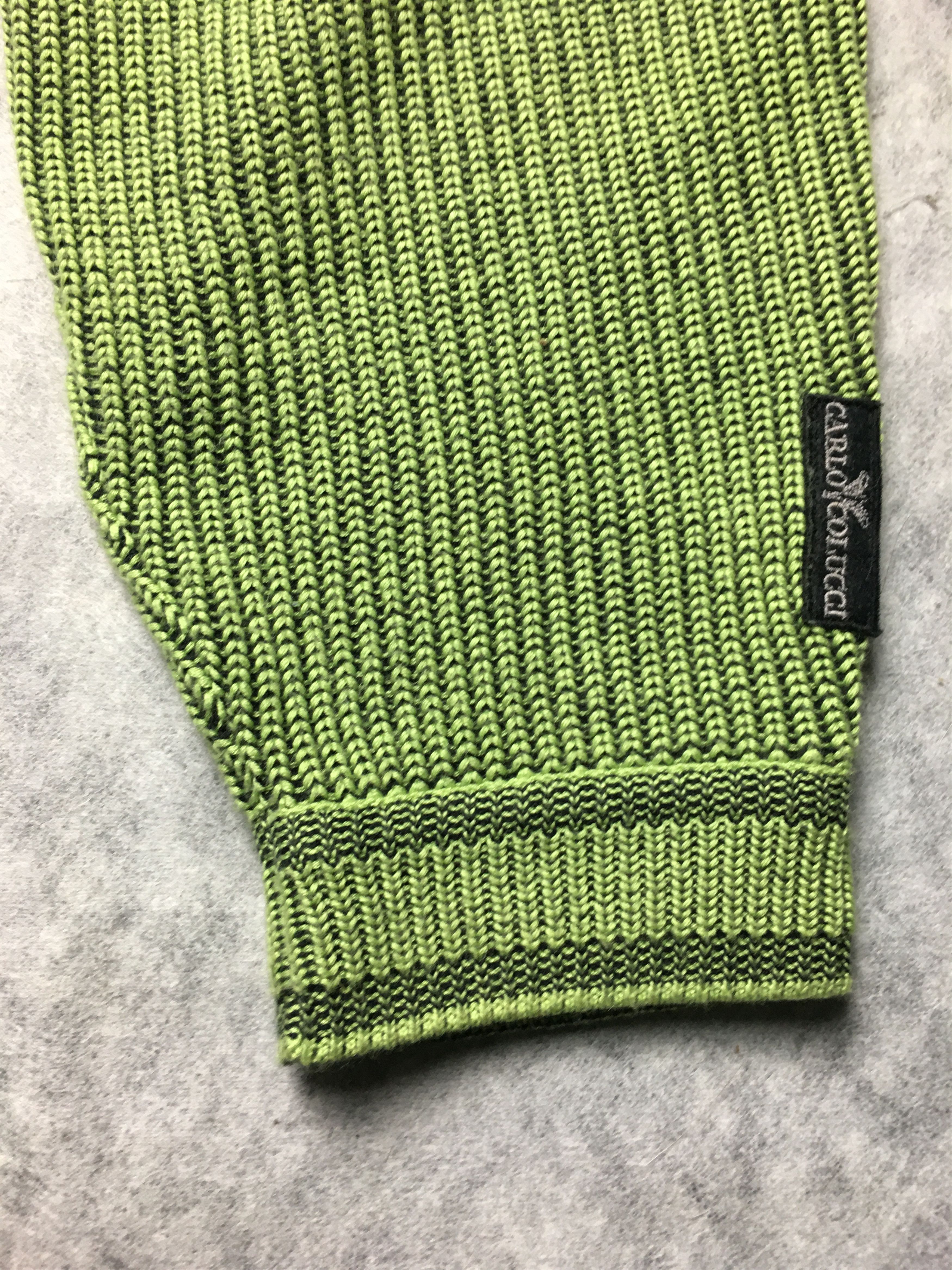 Carlo Colucci Carlo Colucci Vintage Knit Green Mens Sweater Size EU 54 Size US XL / EU 56 / 4 - 6 Thumbnail