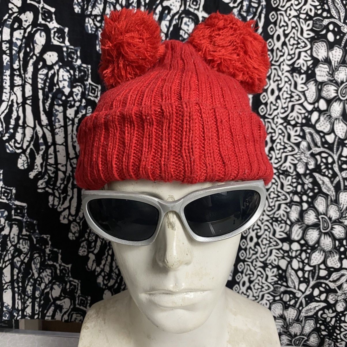 Japanese Brand 2000s y2k unique bunny beanie hat Size ONE SIZE - 4 Thumbnail