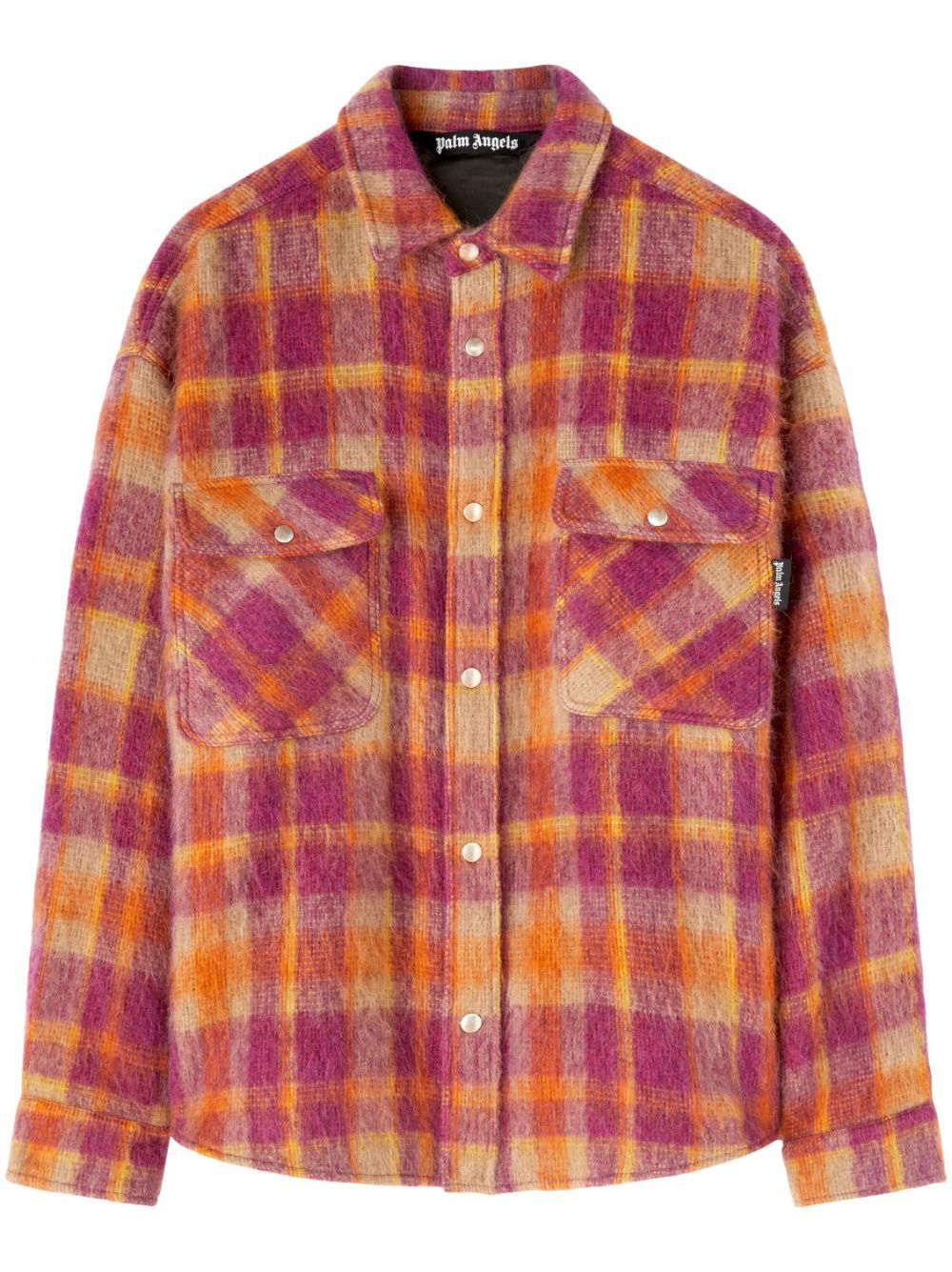 Palm Angels CHECKED WOOL OVERSHIRT Size US S / EU 44-46 / 1 - 1 Thumbnail