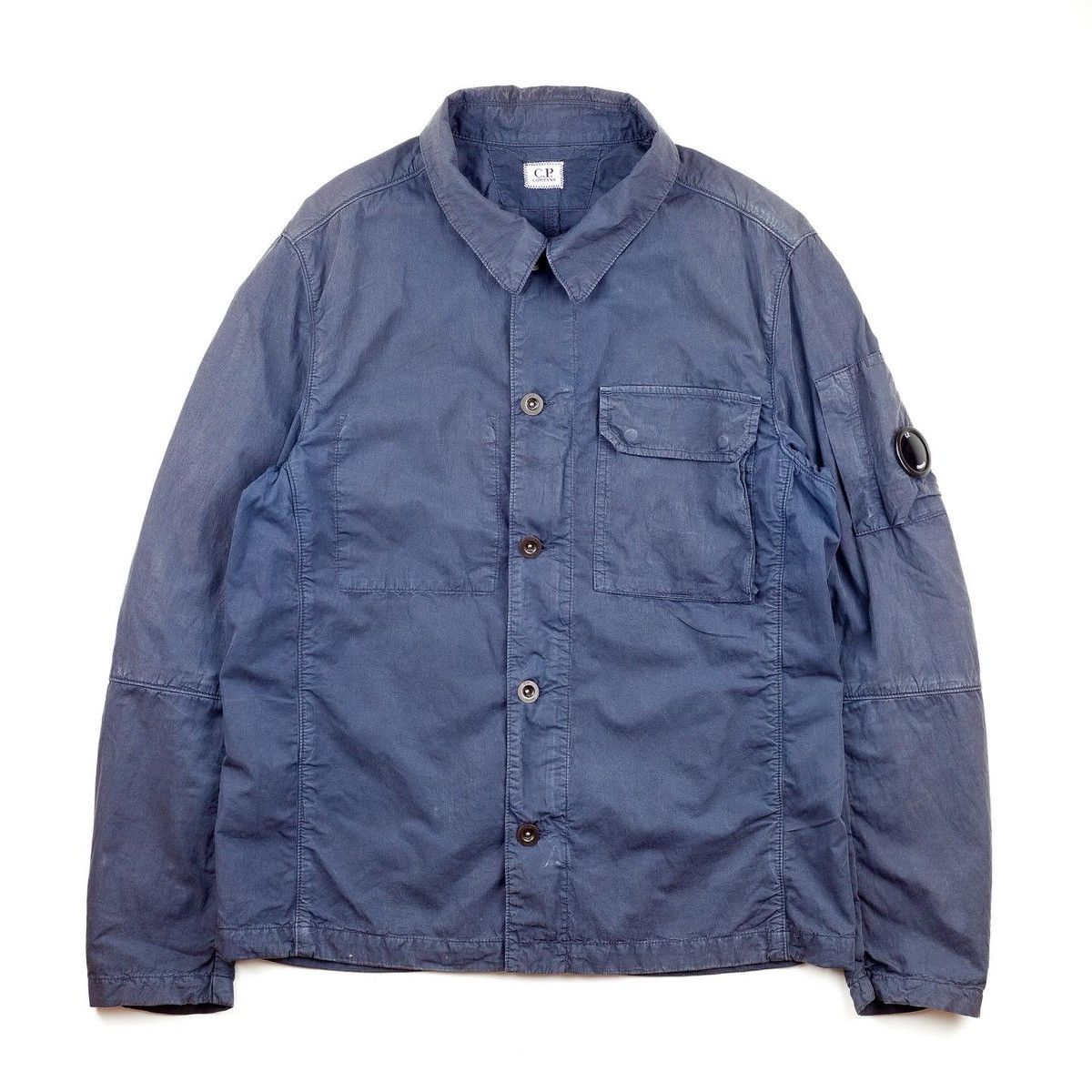 C.P. Company Navy Pocket Lens Overshirt Jacket Outerwear