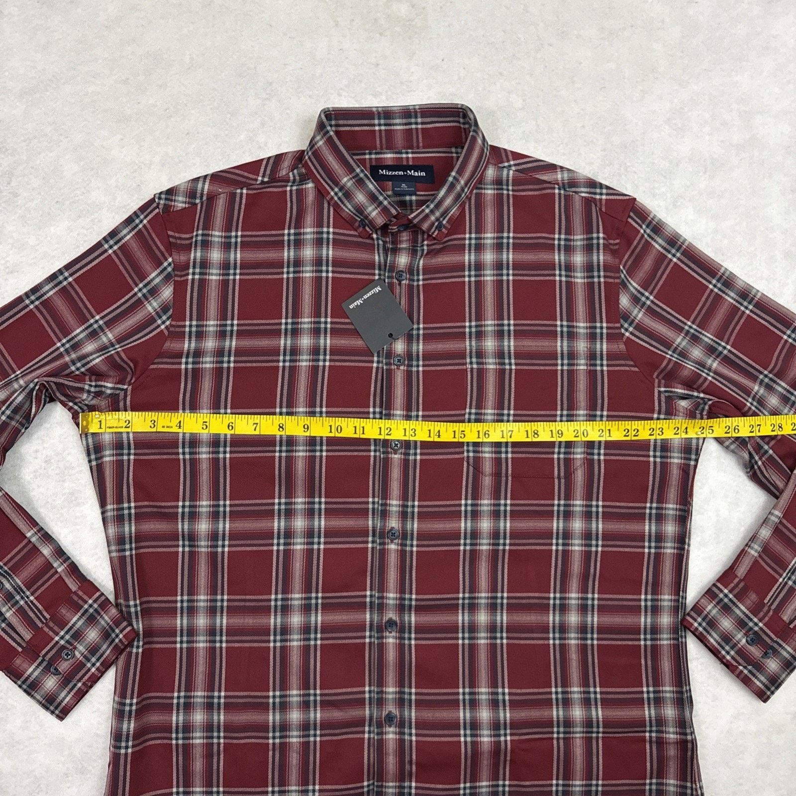 Mizzen+Main Mizzen And Main City Flannel Twill Shirt XL Plaid Trim Size US XL / EU 56 / 4 - 5 Thumbnail