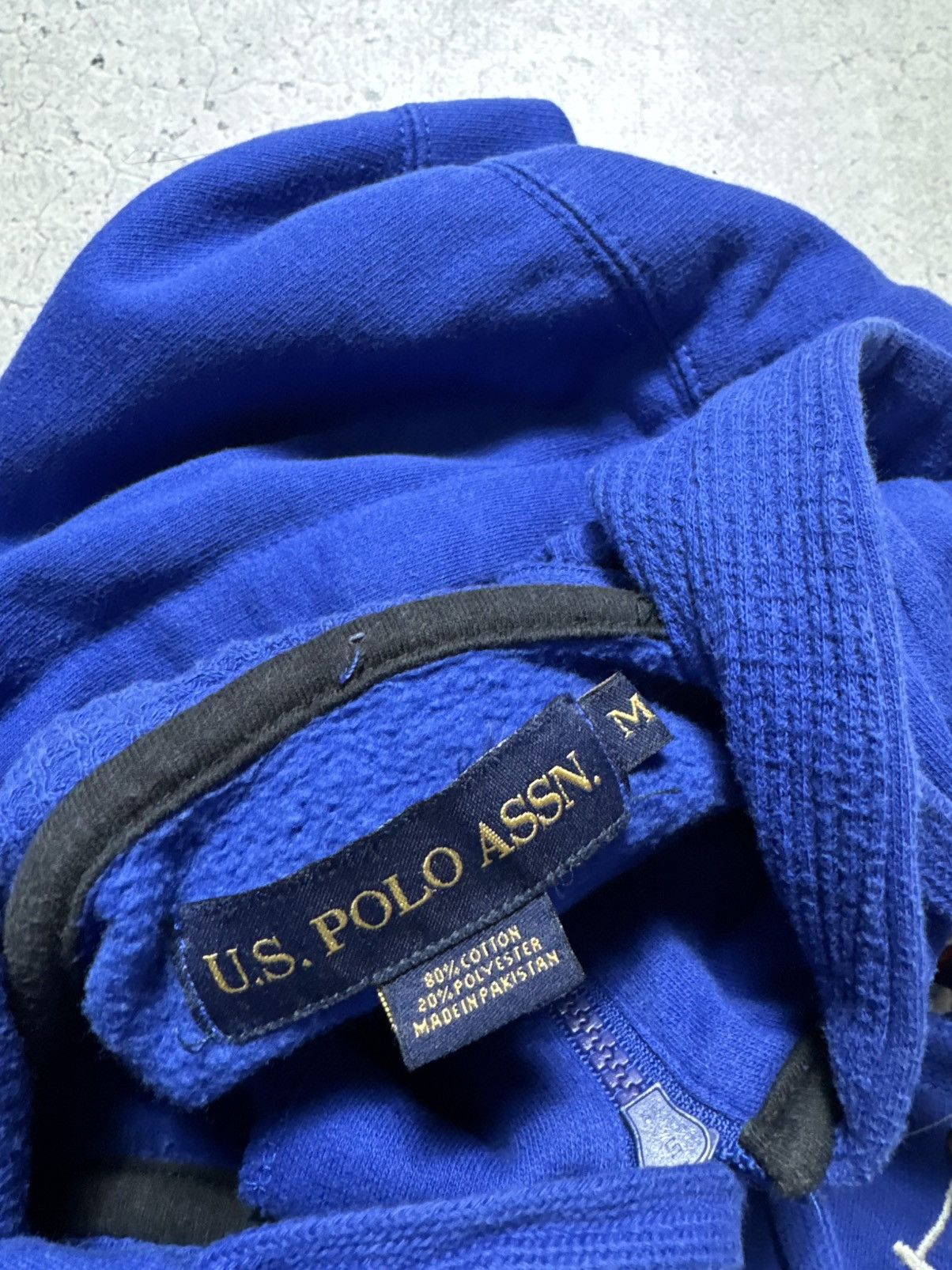 U.S. Polo Assn. U.S Polo ASSN Big Pony Full Zip Hoodie Size M Vintage Size US M / EU 48-50 / 2 - 7 Thumbnail