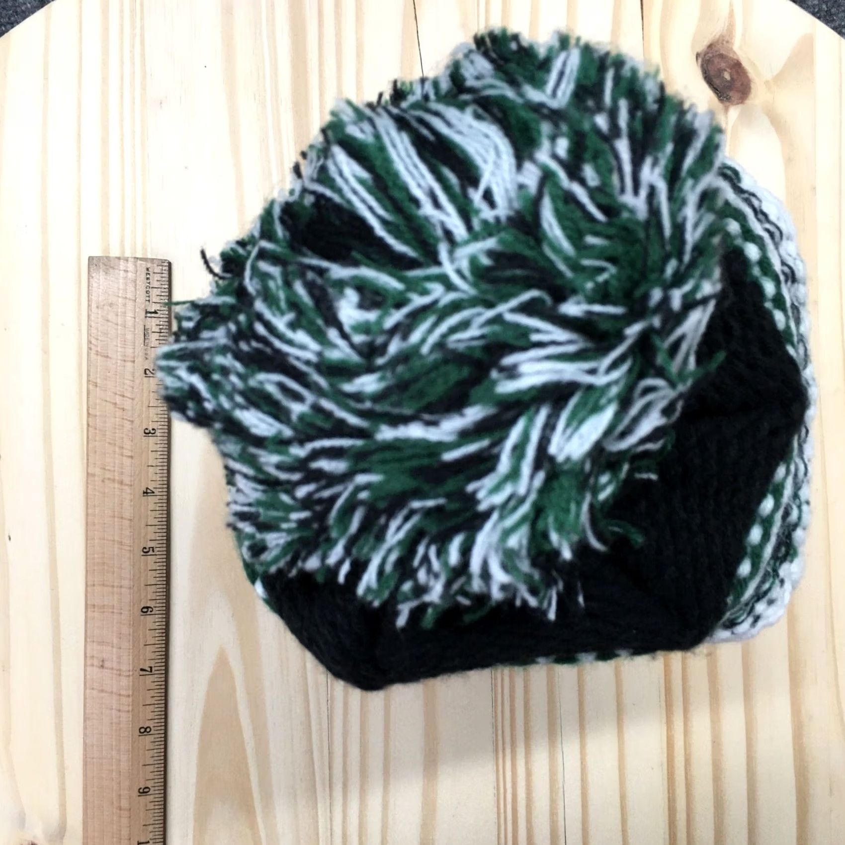 Vintage Minnesota Wild Sport Tek Pompom Beanie Hat Mens Green OS Embroidered Logo Knit Size ONE SIZE - 3 Thumbnail