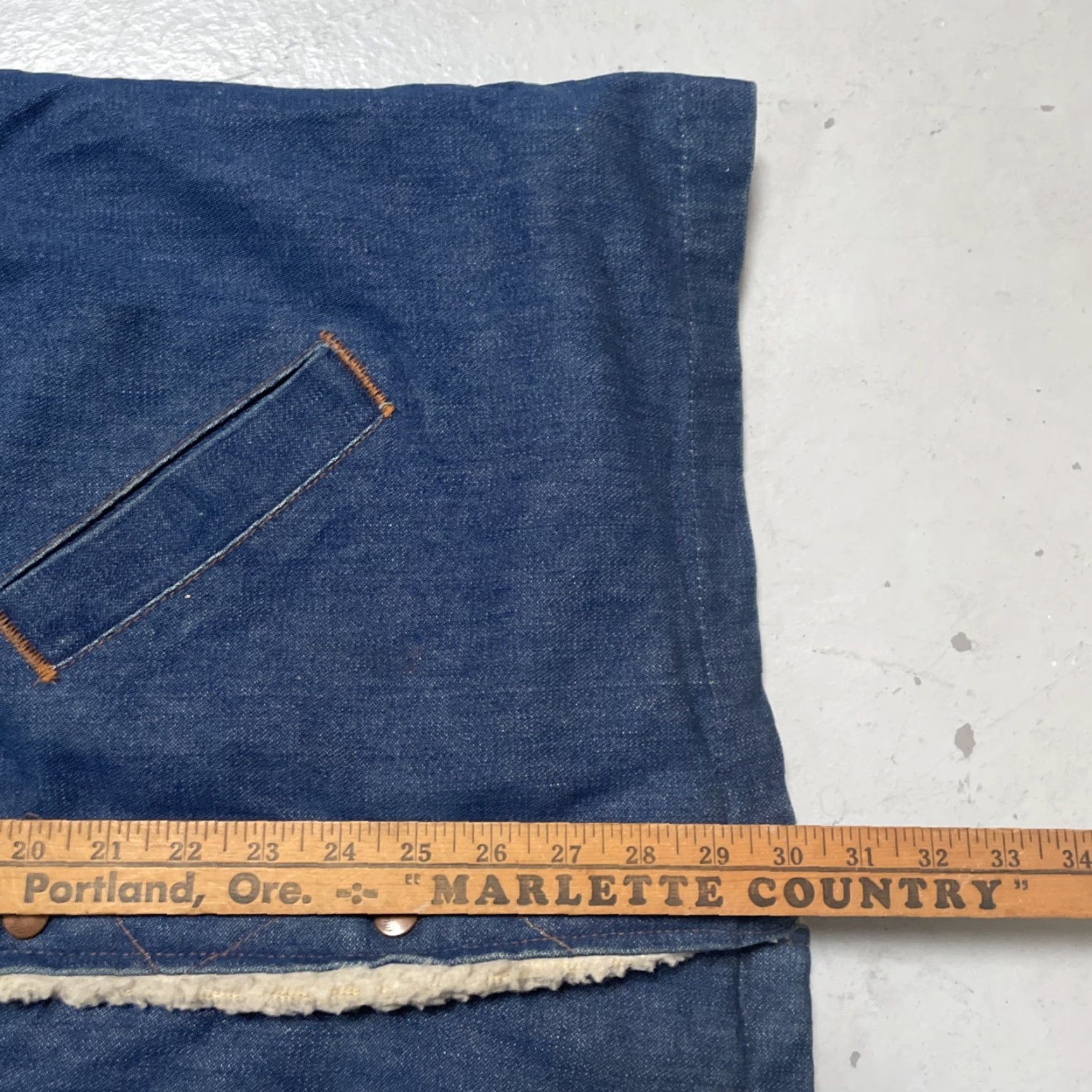 Wrangler VINTAGE Wrangler Jacket Denim Bomber Unisex Adults L Blue USA Western Cowboy 70s 80s Workwear Snap Closures Size US L / EU 52-54 / 3 - 6 Thumbnail