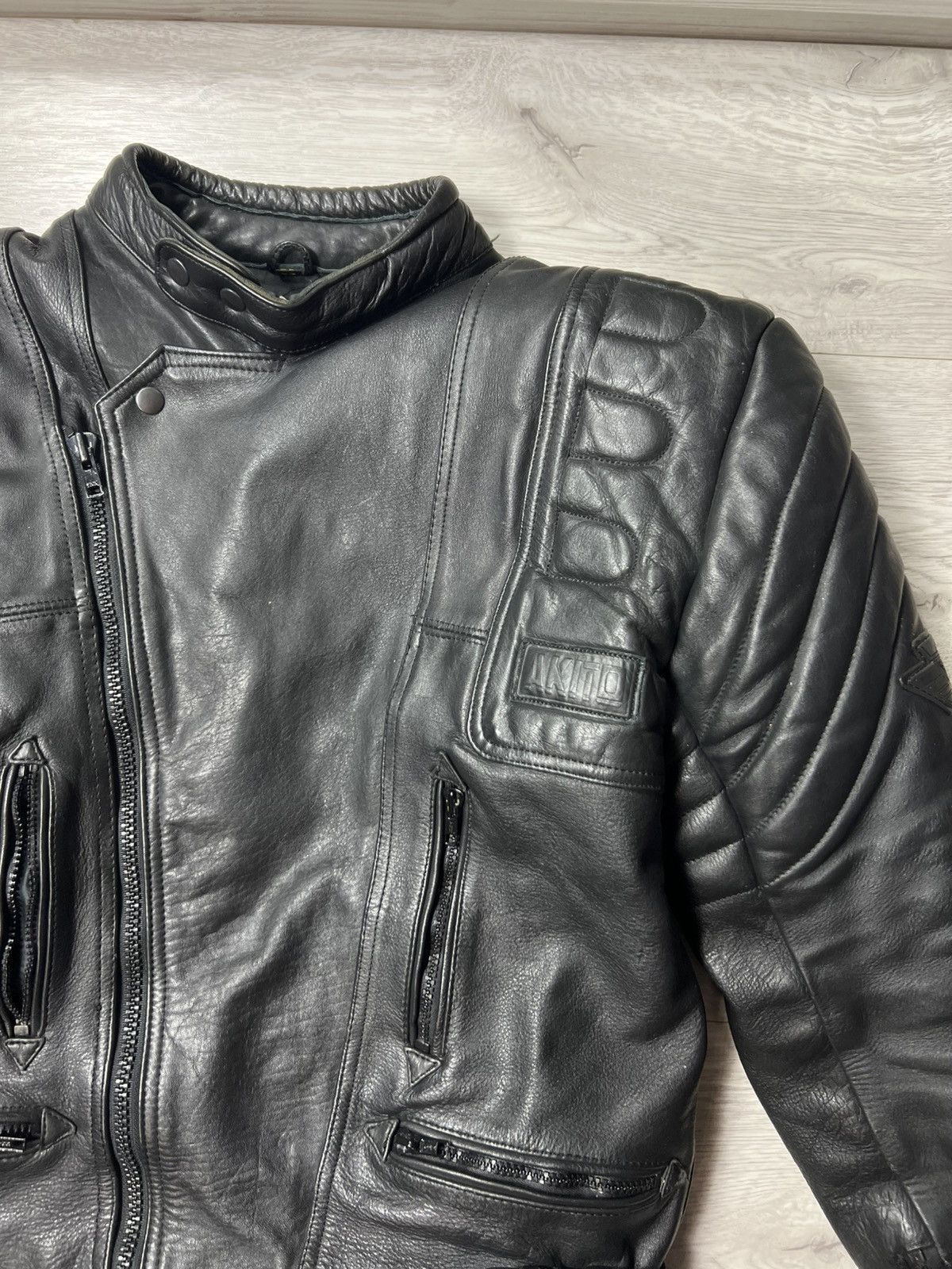 Other AKITO Heavyweight Biker Motorcycle Leather Jacket Racing Size US M / EU 48-50 / 2 - 9 Thumbnail
