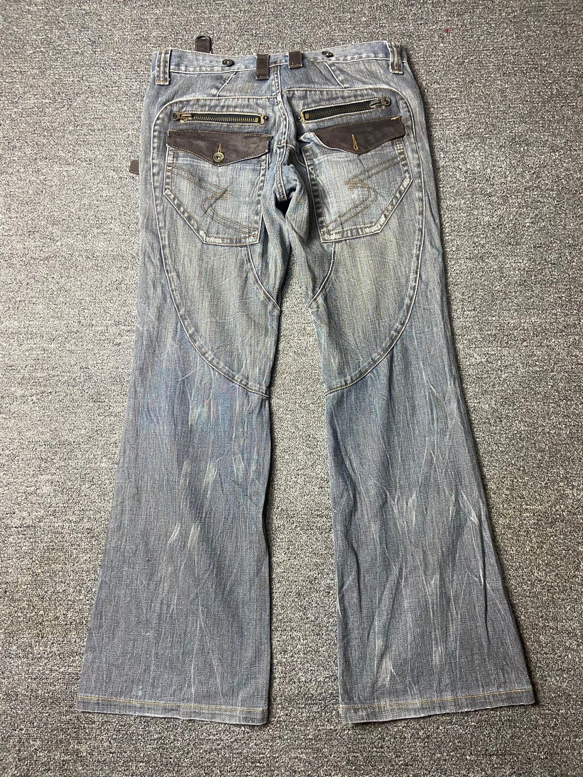 semanticdesign Semantic Design Distressed Denim Flare Jeans (151) Size US 33 - 6 Thumbnail