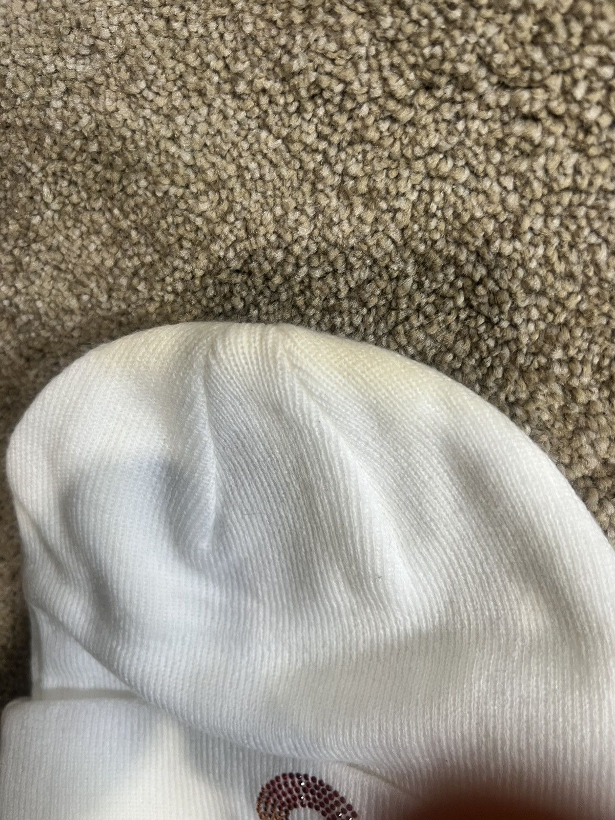 New Era × Supreme Supreme New Era Swarovski S Logo Beanie - White Size ONE SIZE - 4 Thumbnail