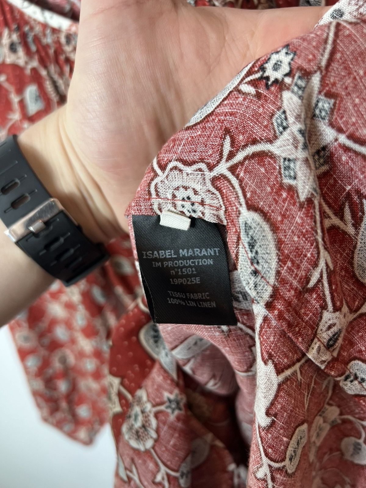 Isabel Marant Etoile Isabel Marant Etoile Tockya Floral Print Linen Tunic Dress Size M / US 6-8 / IT 42-44 - 7 Thumbnail