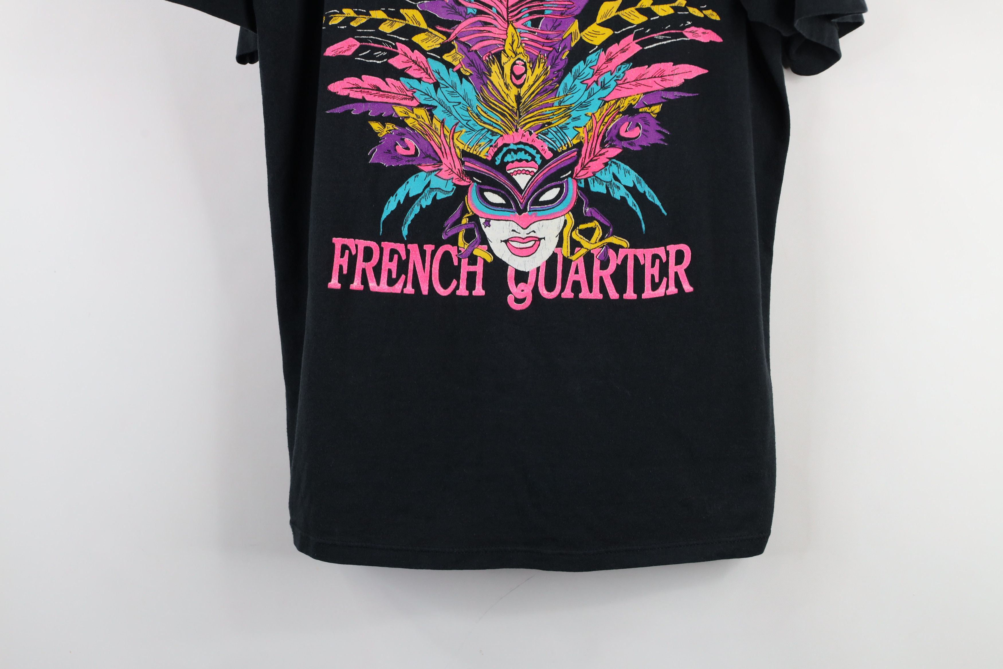 Vintage Vintage 90s Streetwear Mardi Gras French Quarter T-Shirt USA Size L / US 10 / IT 46 - 3 Thumbnail