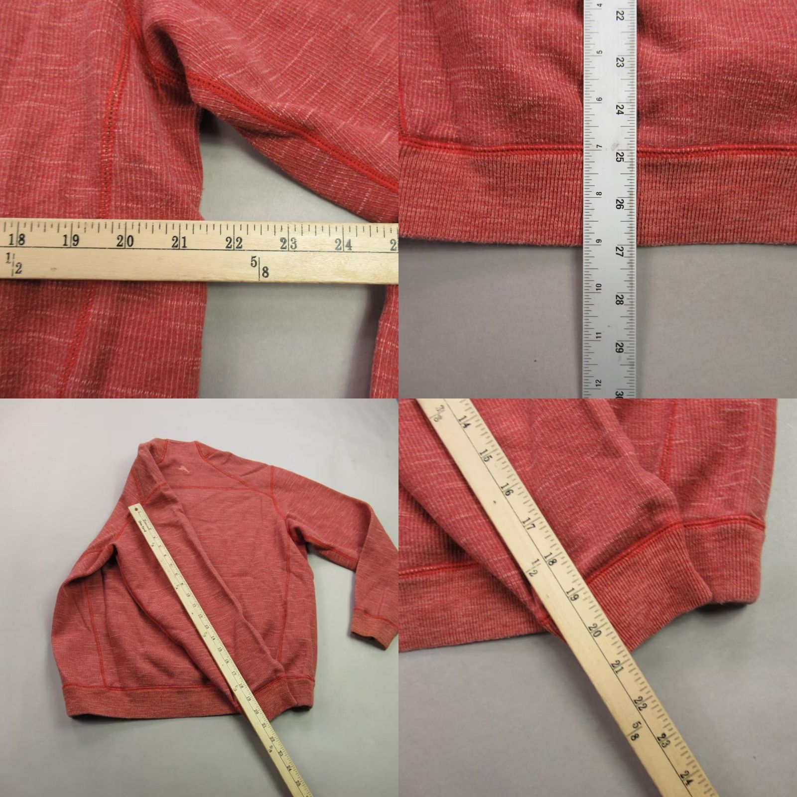 Tommy Bahama Tommy Bahama Shirt Mens Long Sleeve Outdoors Golf 1/4 Zip Casual Red Size US L / EU 52-54 / 3 - 8 Thumbnail