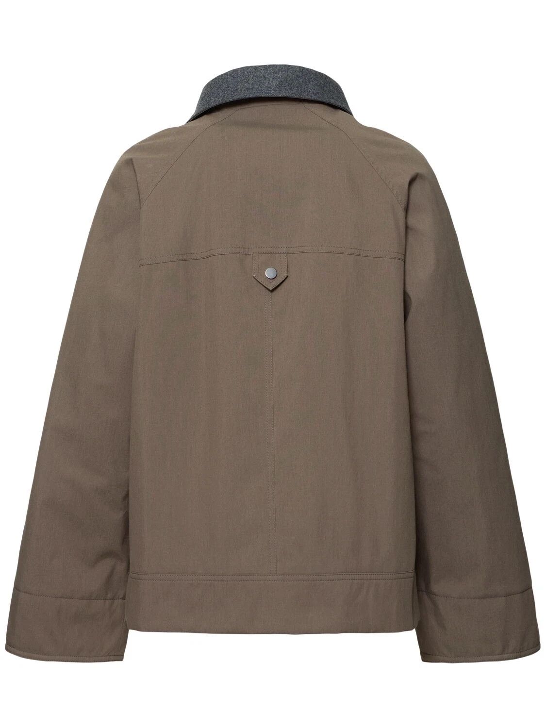 Brunello Cucinelli BRUNELLO CUCINELLI Brown Canvas Jacket New & Authentic Size M / US 6-8 / IT 42-44 - 2 Thumbnail