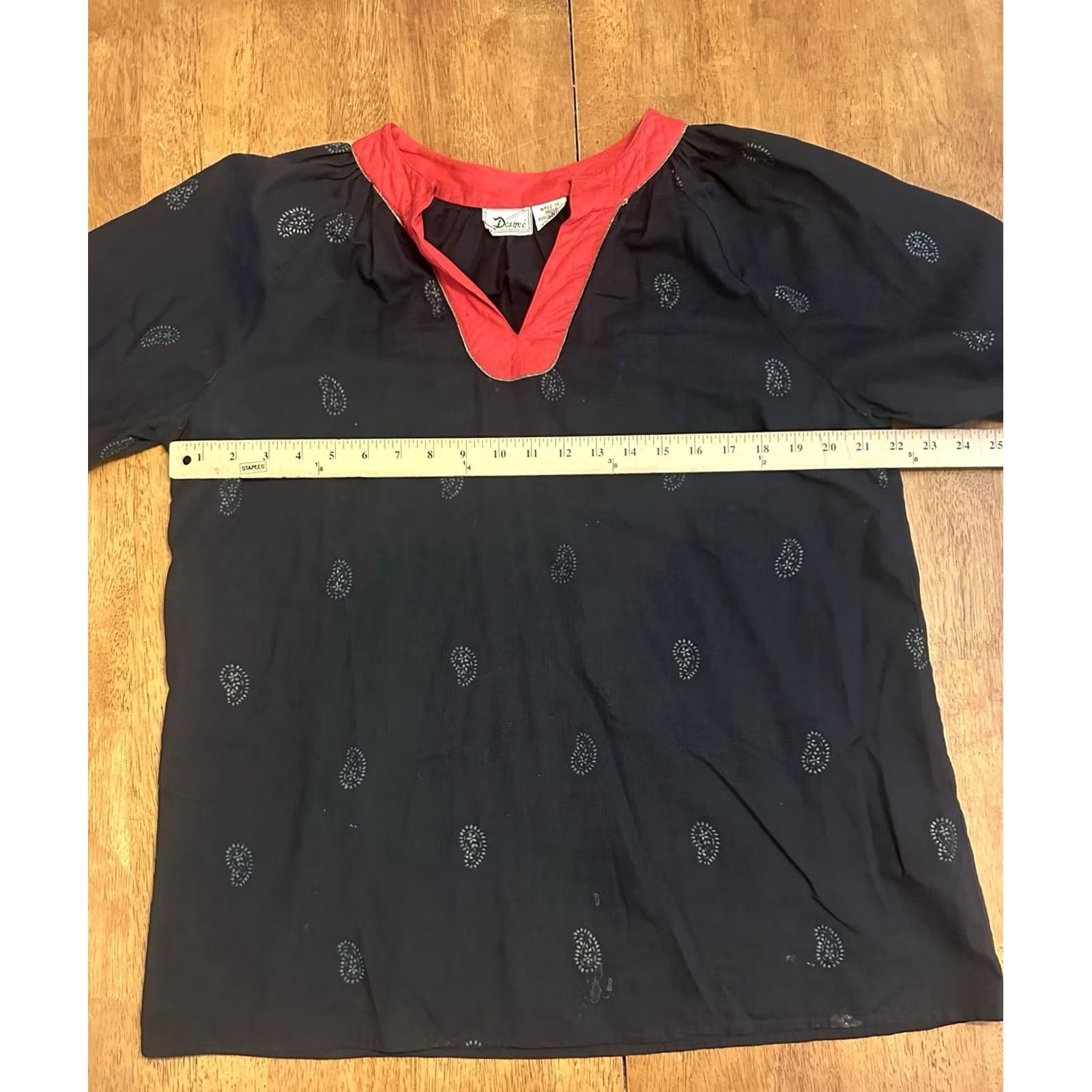 Vintage VINTAGE Desireé Blouse Top 38 Black India Polka Dot Lace Bow 80s Retro Womens Size XS / US 0-2 / IT 36-38 - 6 Thumbnail
