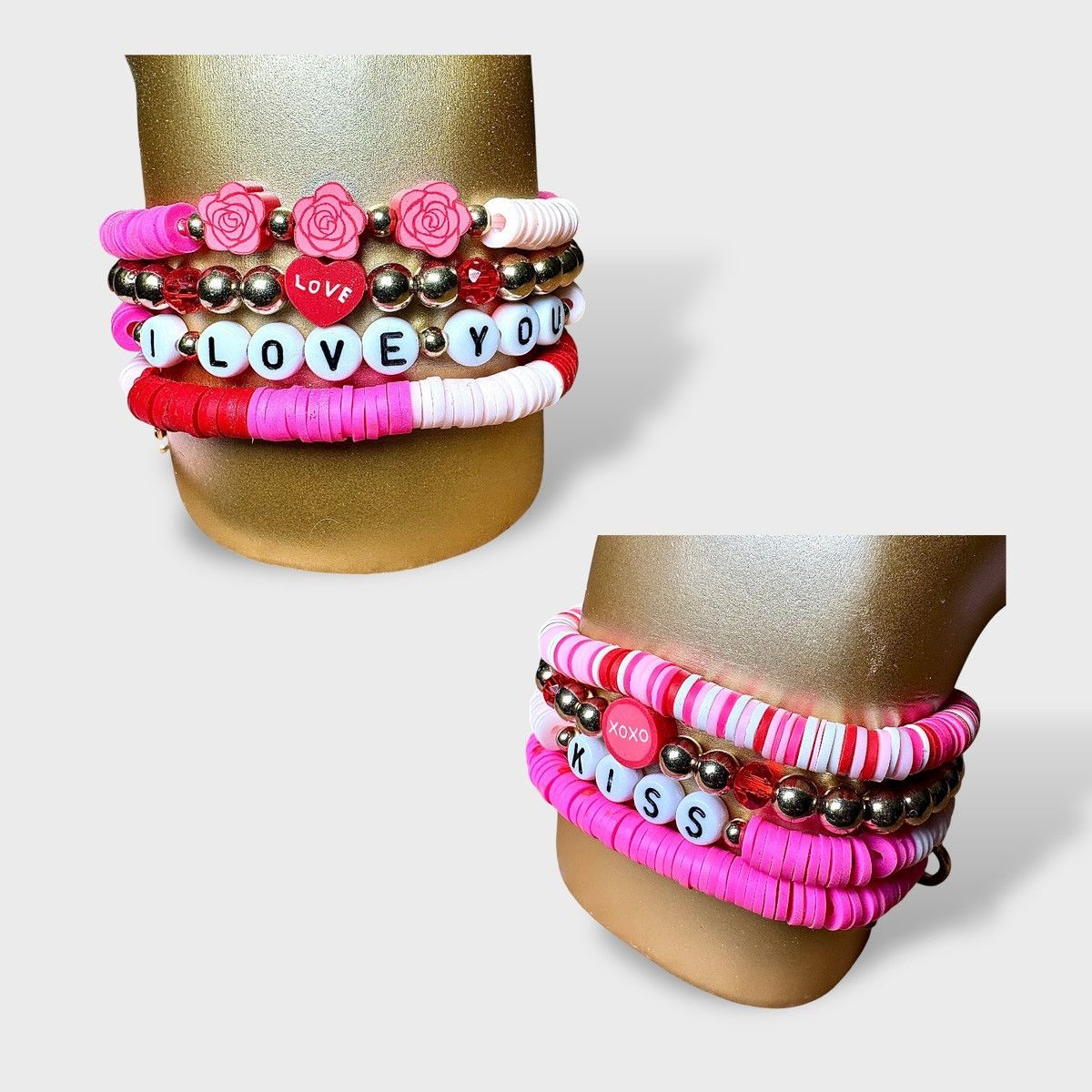 Other Bella Lux Gold Love Hand Friendship Bracelets Figurine Size ONE SIZE - 10 Thumbnail