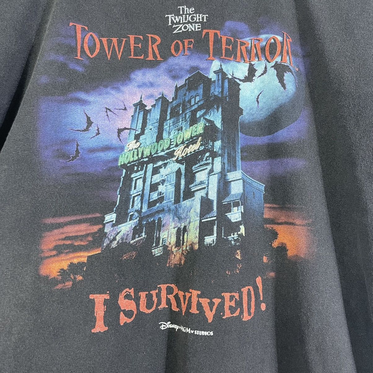 Disney × Vintage Vintage Disney Twilight Zone Tower Of Terror Distressed Tees Size US M / EU 48-50 / 2 - 7 Thumbnail