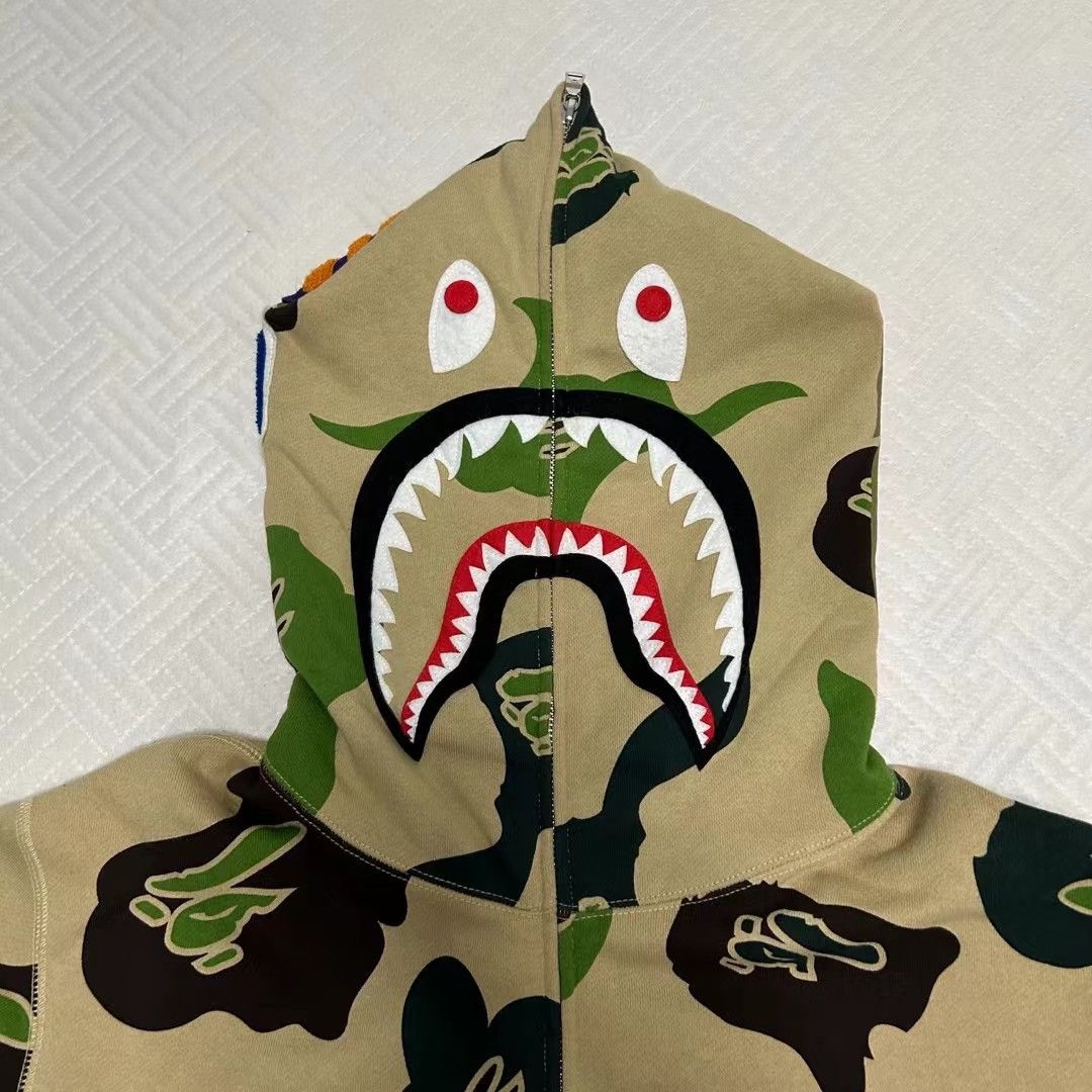Bape COLOR CAMO SHARK FULL ZIP HOODIE Size US XXL / EU 58 / 5 - 2 Thumbnail