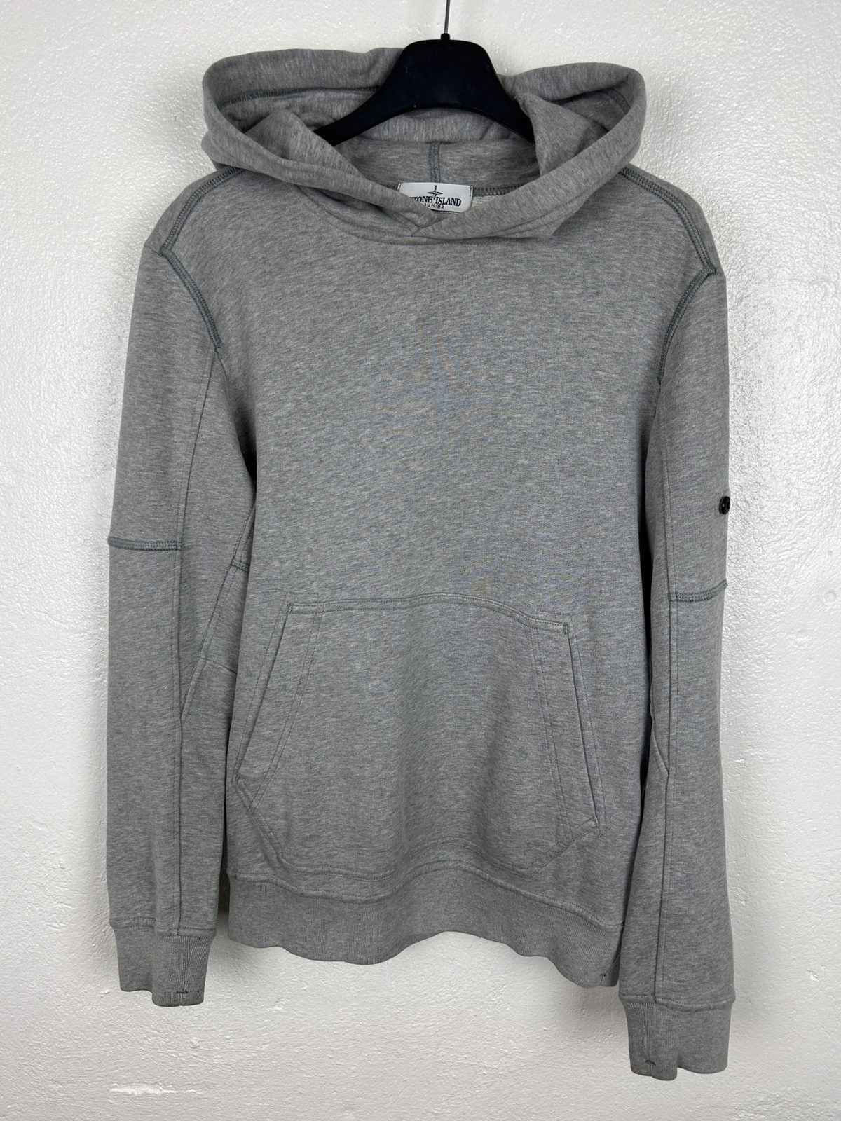 Stone Island Stone Island Junior Arm Badge Hooded Sweatshirt 