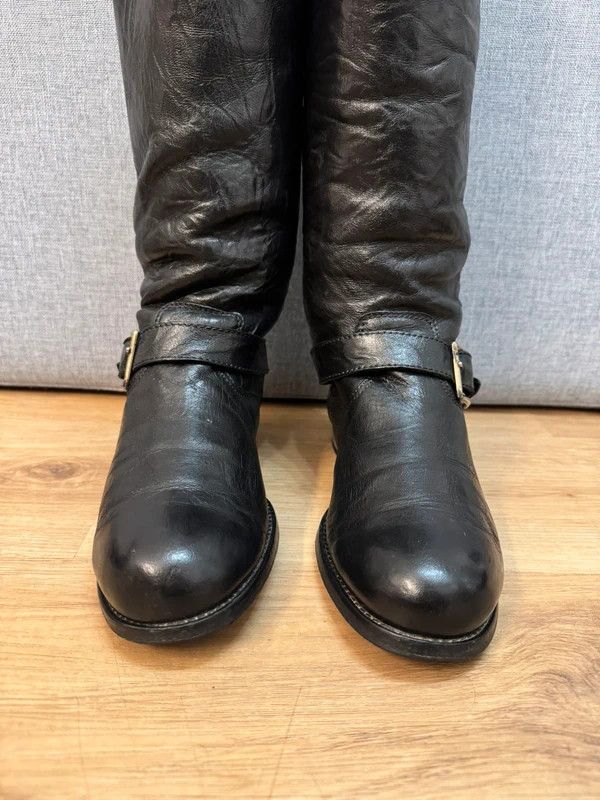 Jimmy Choo Jimmy Choo London Yule Grained Fur Leather Biker Boots 39 Size US 9 / IT 39 - 12 Thumbnail