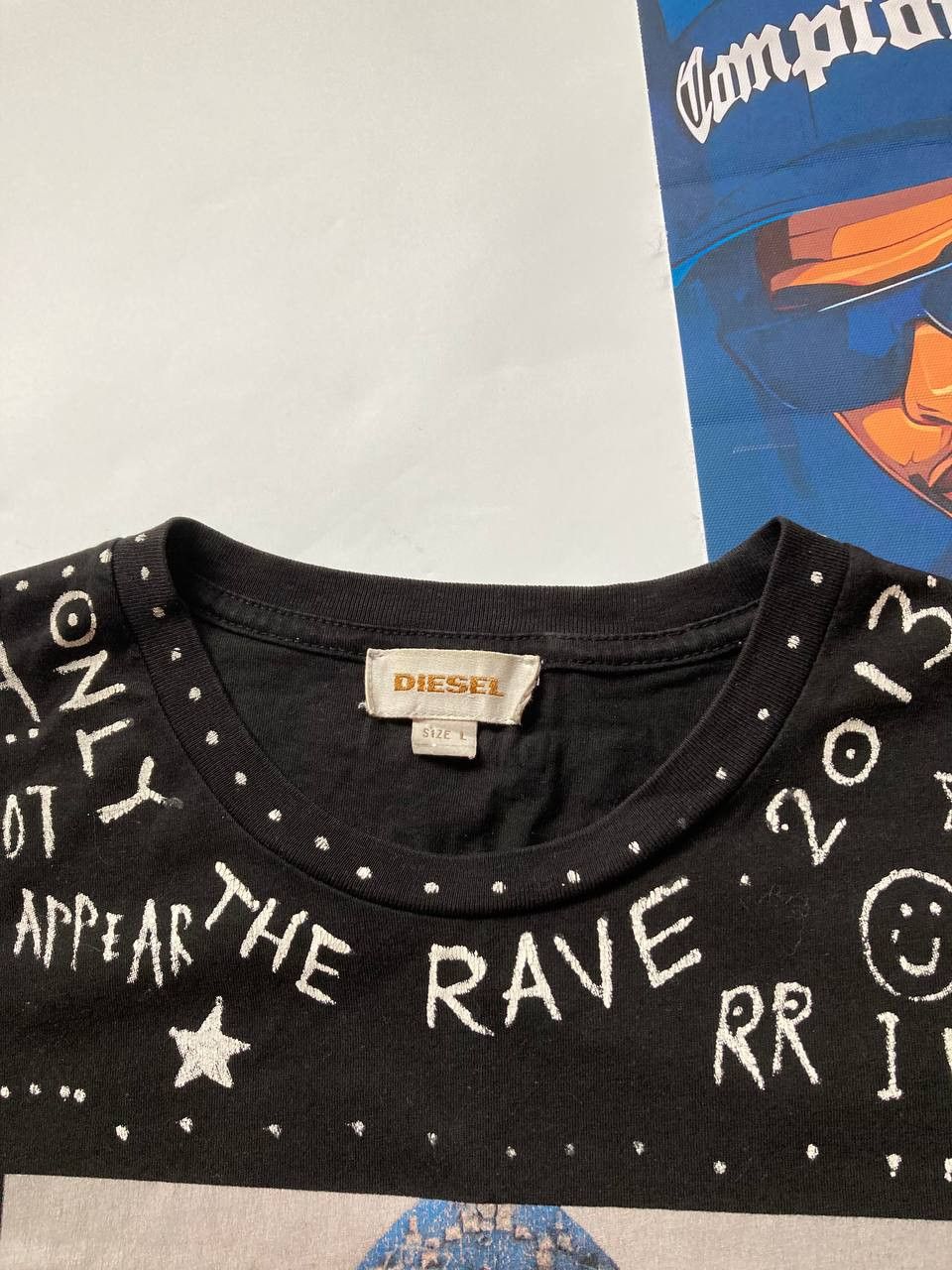 Diesel Vintage Diesel Reboot Printed Tee Rare Y2K Size US L / EU 52-54 / 3 - 8 Thumbnail