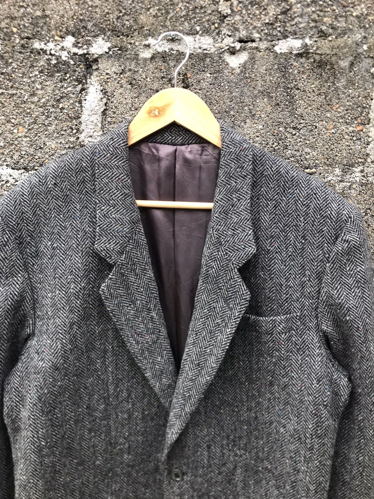 Kenzo ⚡️Vintage Kenzo Wool Herringbone Single Breasted Blazer Size 38S - 4 Thumbnail