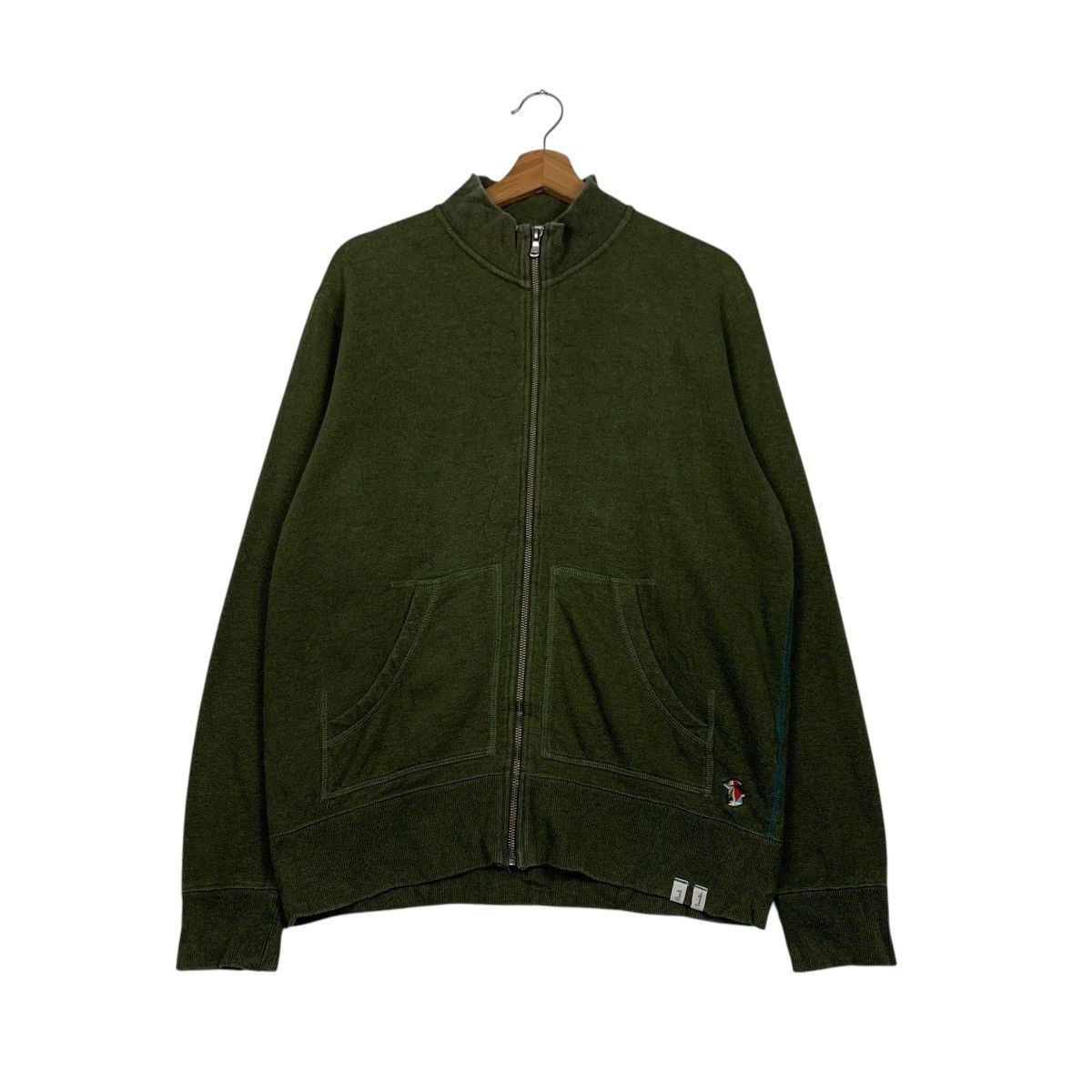 Paul Smith PAUL SMITH Turtleneck Green Zipper Sweater #2208-C97 Size US L / EU 52-54 / 3 - 1 Thumbnail