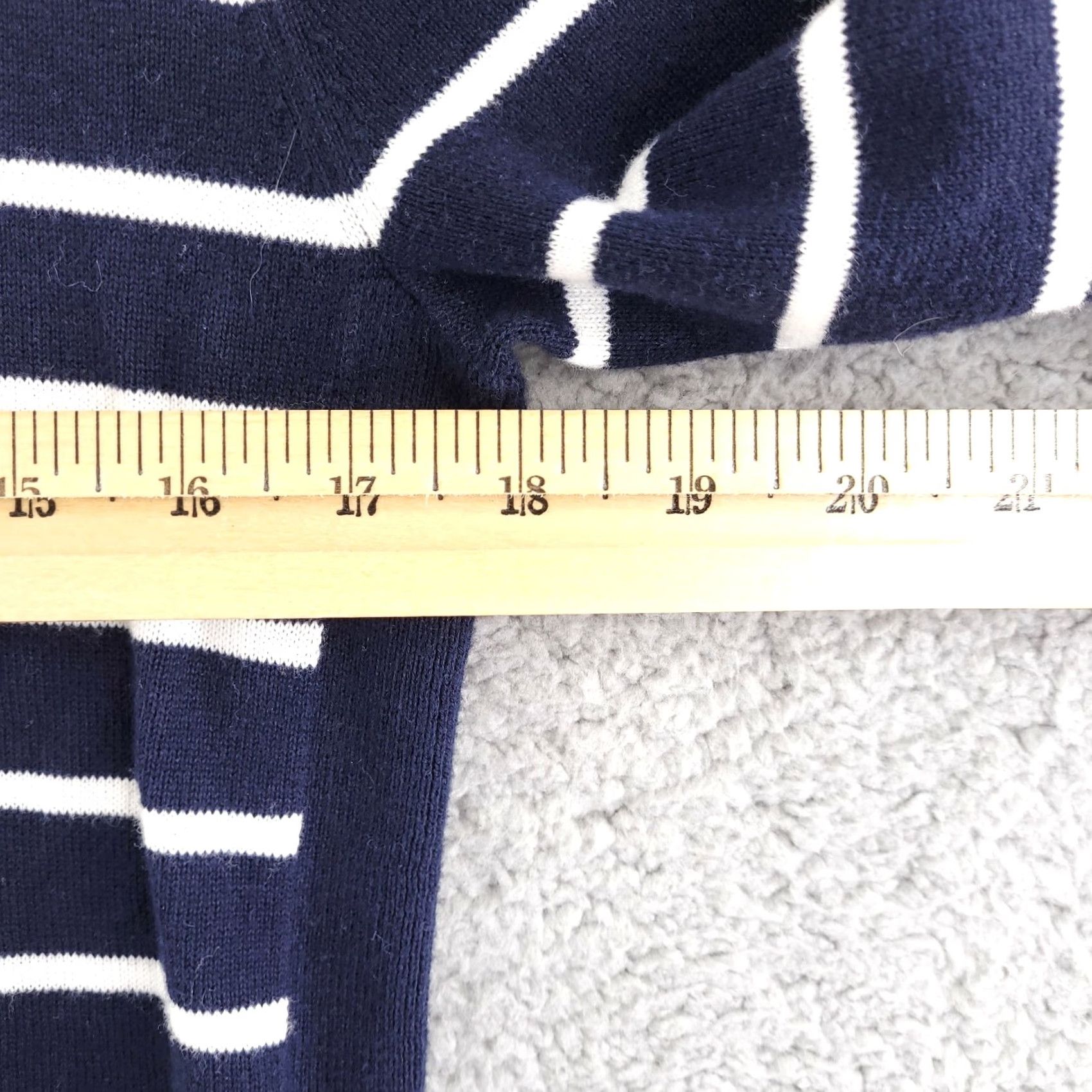 Banana Republic Banana Republic Sweater Women's XS Blue White Stripe Pullover Tie Sides Size XS / US 0-2 / IT 36-38 - 7 Thumbnail
