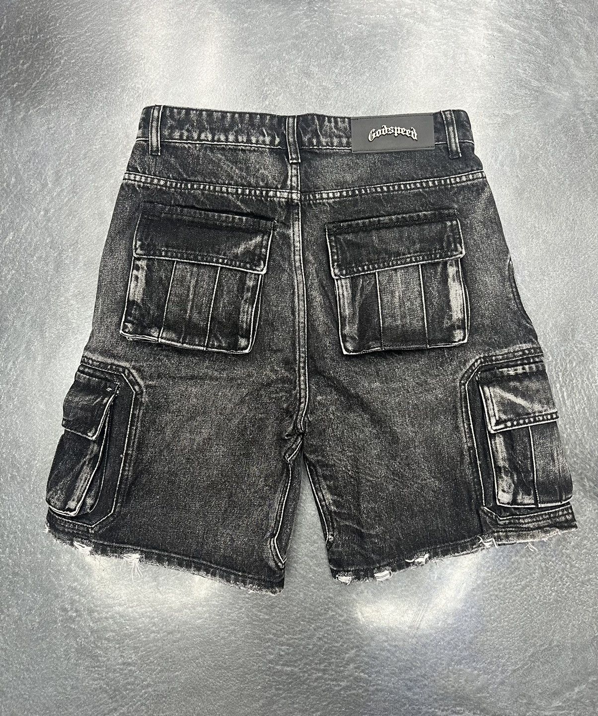 Godspeed Godspeed Octagon Cargo Denim Shorts Size US 30 / EU 46 - 7 Thumbnail