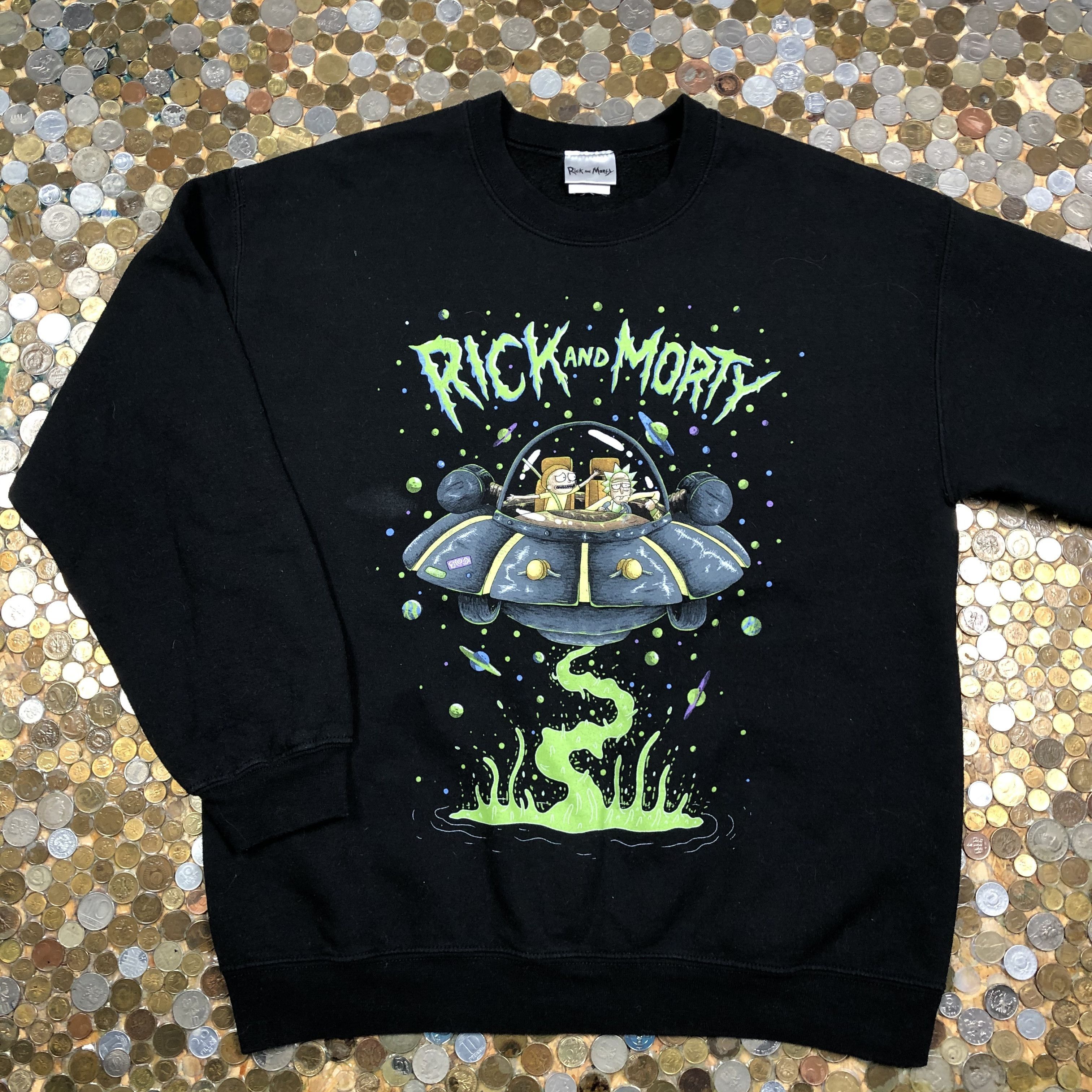 Rick And Morty Crewneck sweatshity 90's