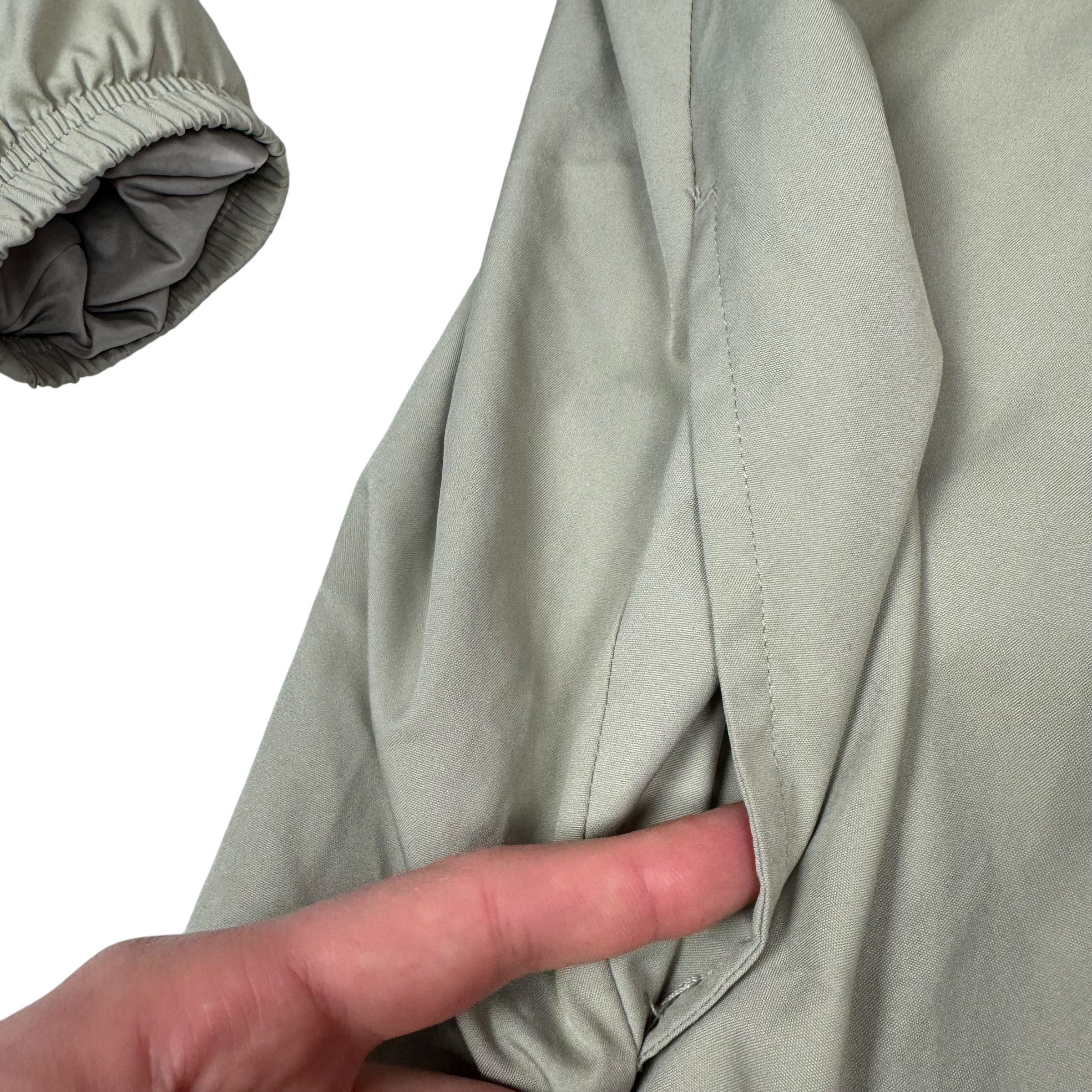 Nike × Vintage Nike Beige Swoosh Full Zip Windbreaker Jacket Medium Size M / US 6-8 / IT 42-44 - 7 Thumbnail