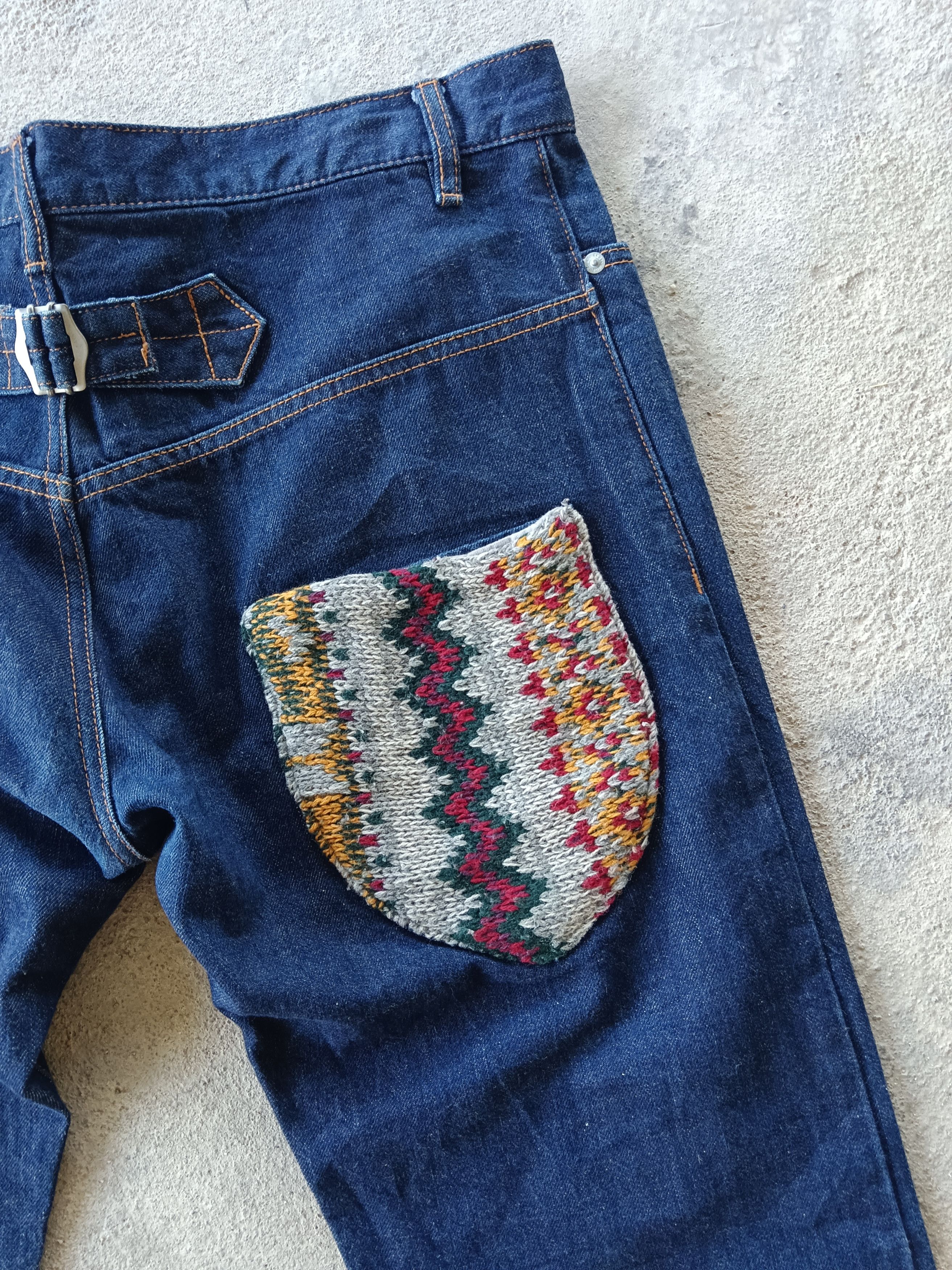 Issey Miyake Sunaokuwahara By Issey Miyake Buckle Back Jeans Size US 35 - 2 Thumbnail