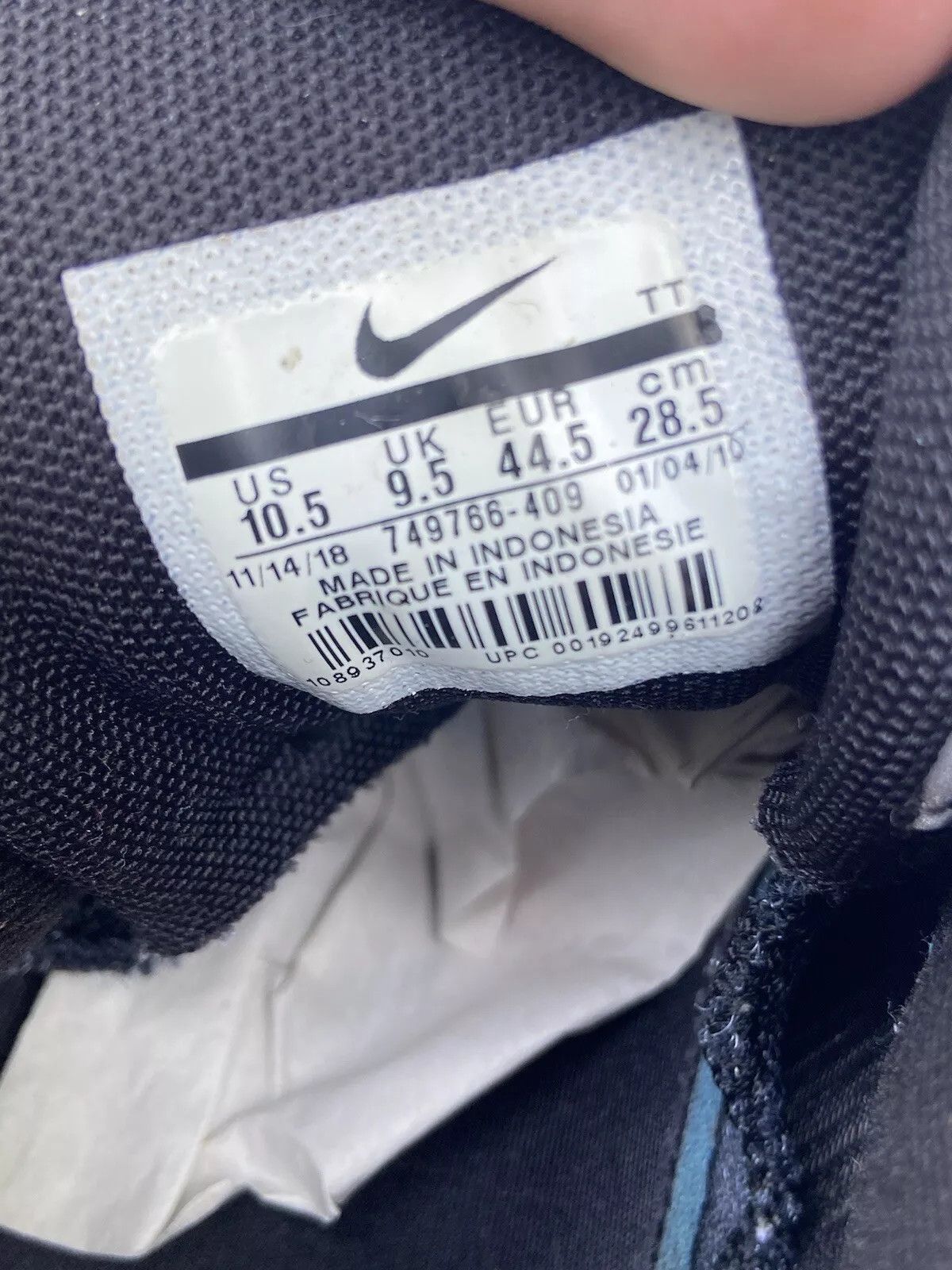 Nike Nike Air Max 95 Essential Photo Blue Black White Ice 10.5m Size US 10.5 / EU 43-44 - 8 Thumbnail