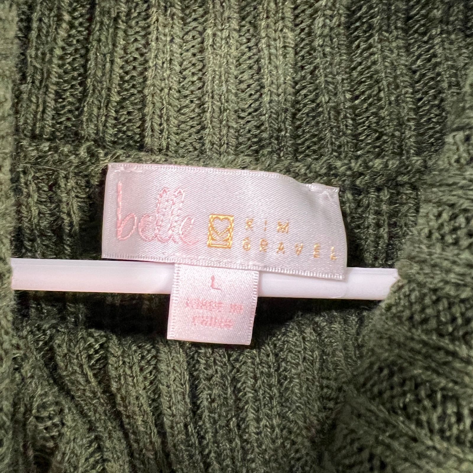 Other Belle by Kim Gravel Ribbed Turtleneck Sweater Size L / US 10 / IT 46 - 3 Thumbnail