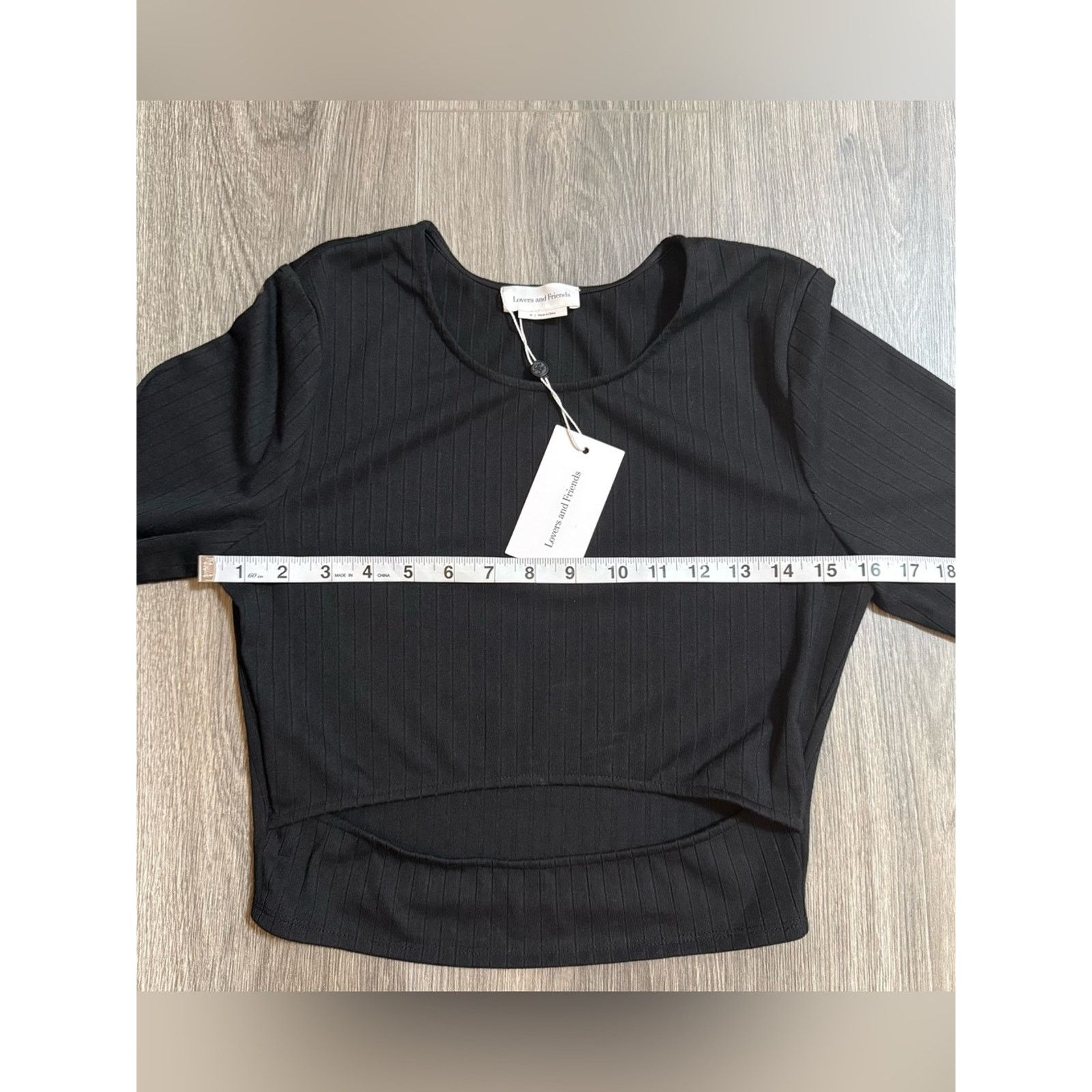 Lovers and Friends Lovers and Friends Clea Crop Top in Black Size Medium NWT Size M / US 6-8 / IT 42-44 - 6 Thumbnail