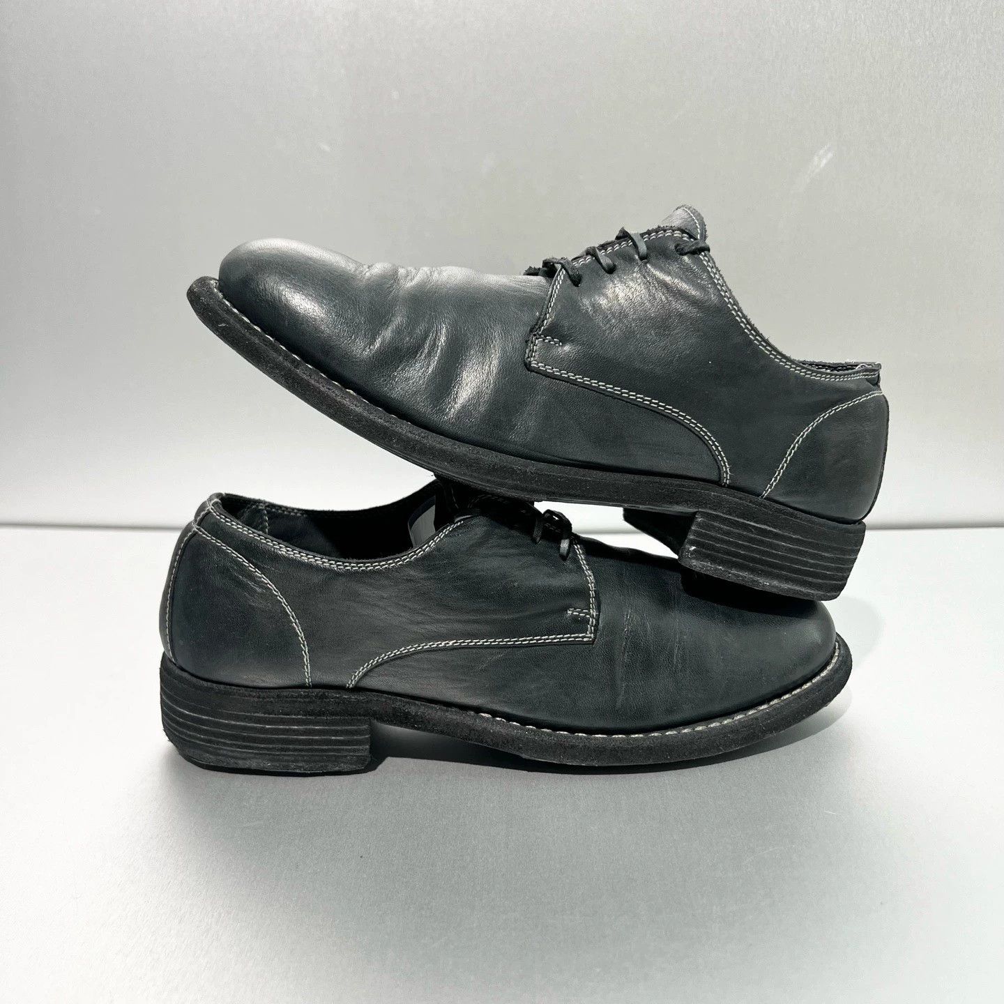 Guidi 【guidi】992 Distressed Grey Derby 37 Size US 6.5 / IT 36.5 - 5 Thumbnail